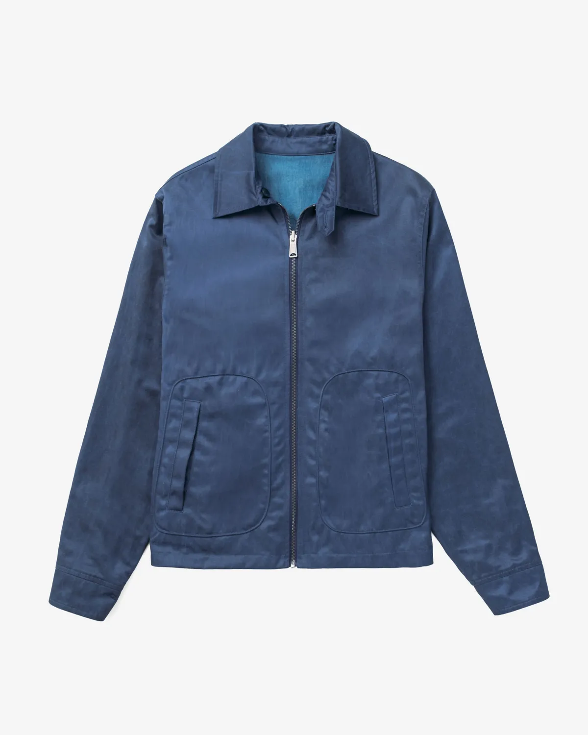 Schott NYC 9503 vendejakke blå nylon bomull