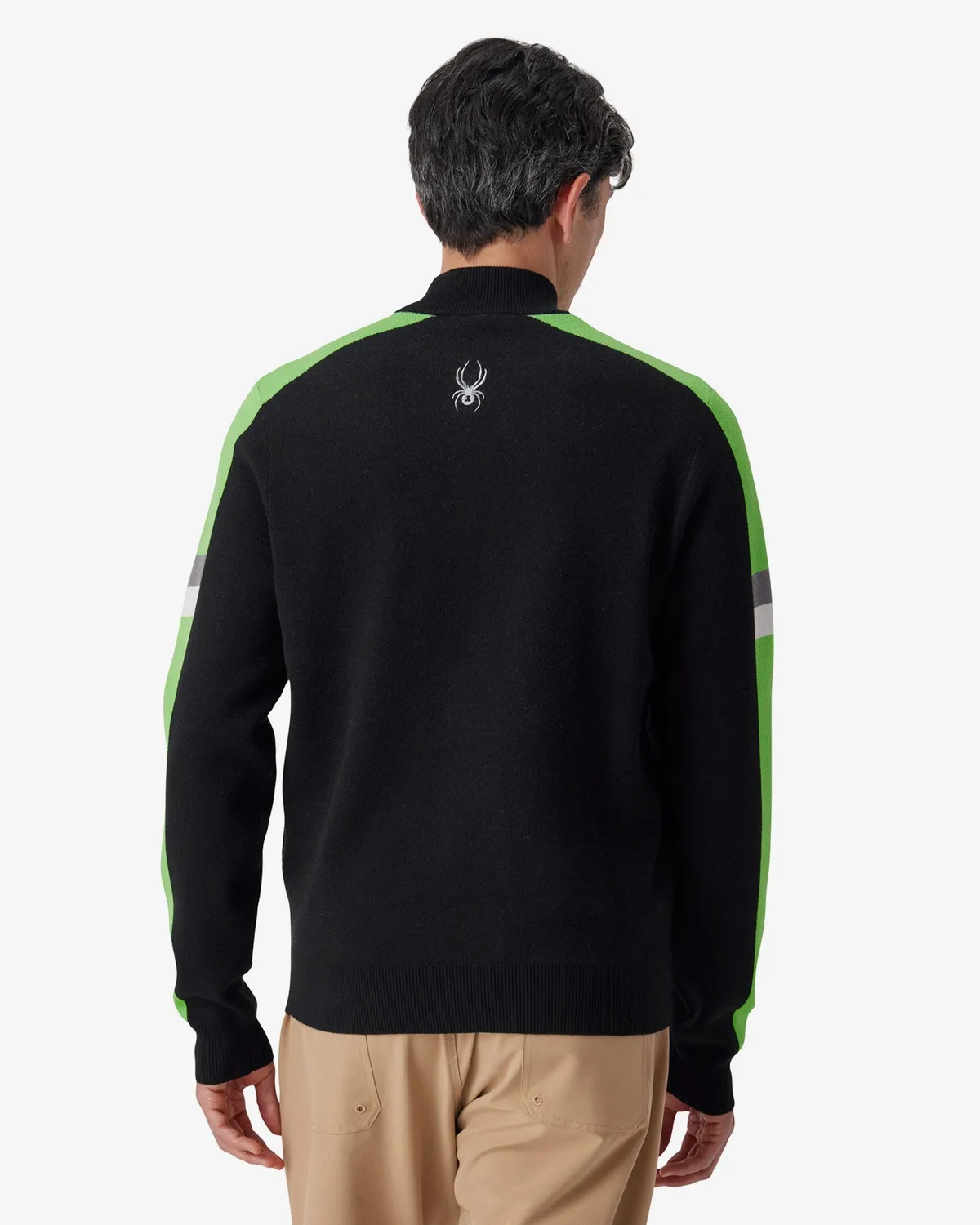 Spyder Verbier Quarter Zip genser strobe green viskose