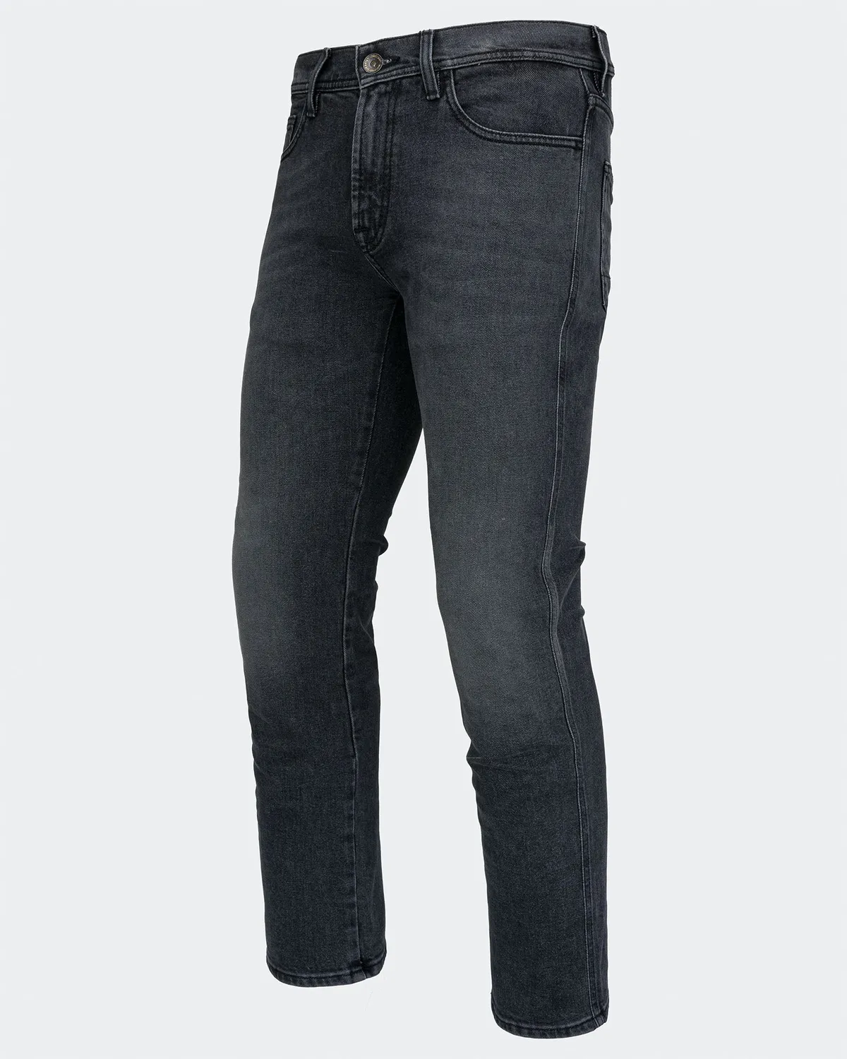 Rokker Hunter motorsykkeljeans grå AA rett passform