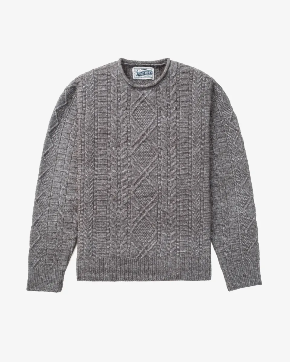 Schott NYC SW2542 genser charcoal M ullblanding
