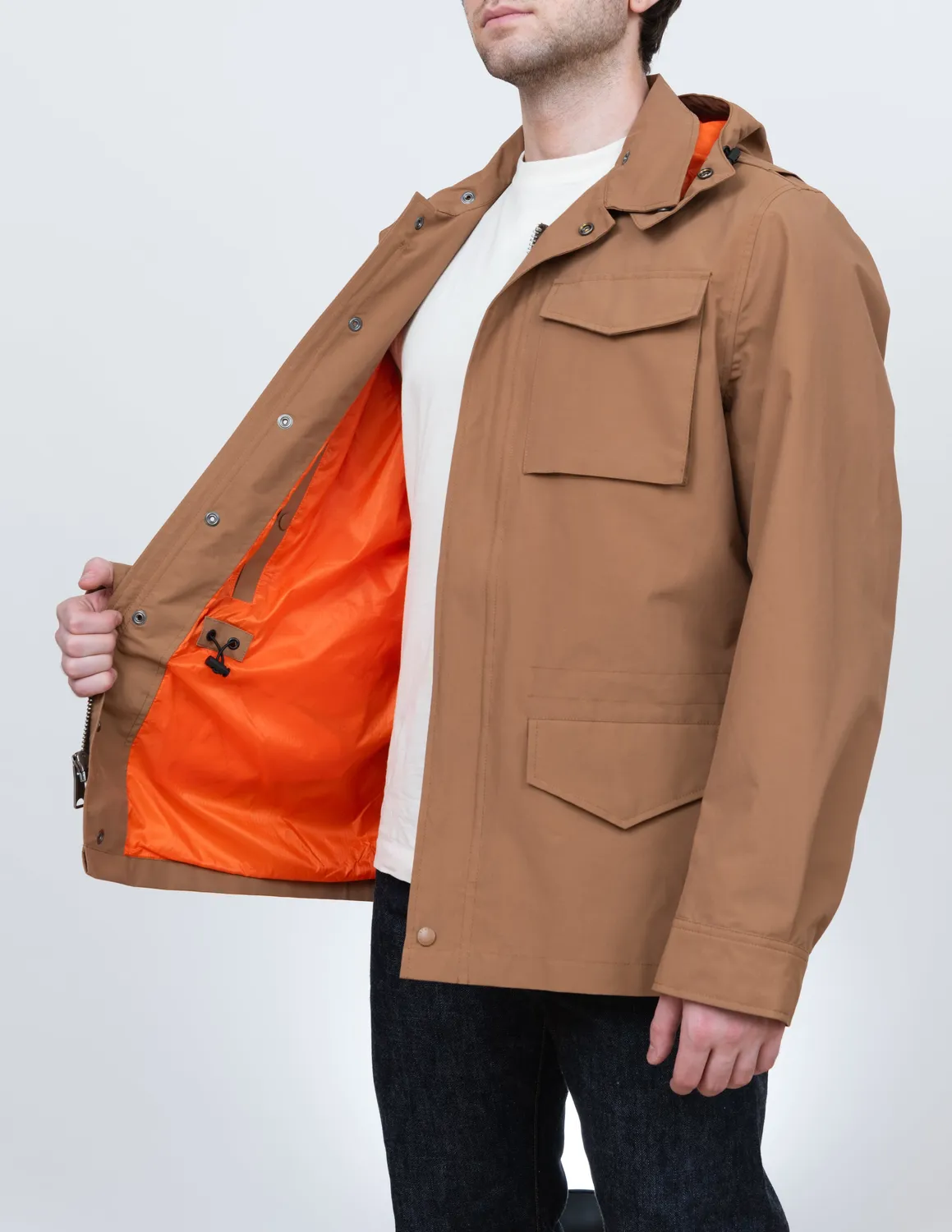 Schott NYC 8409 feltjakke svart vanntett