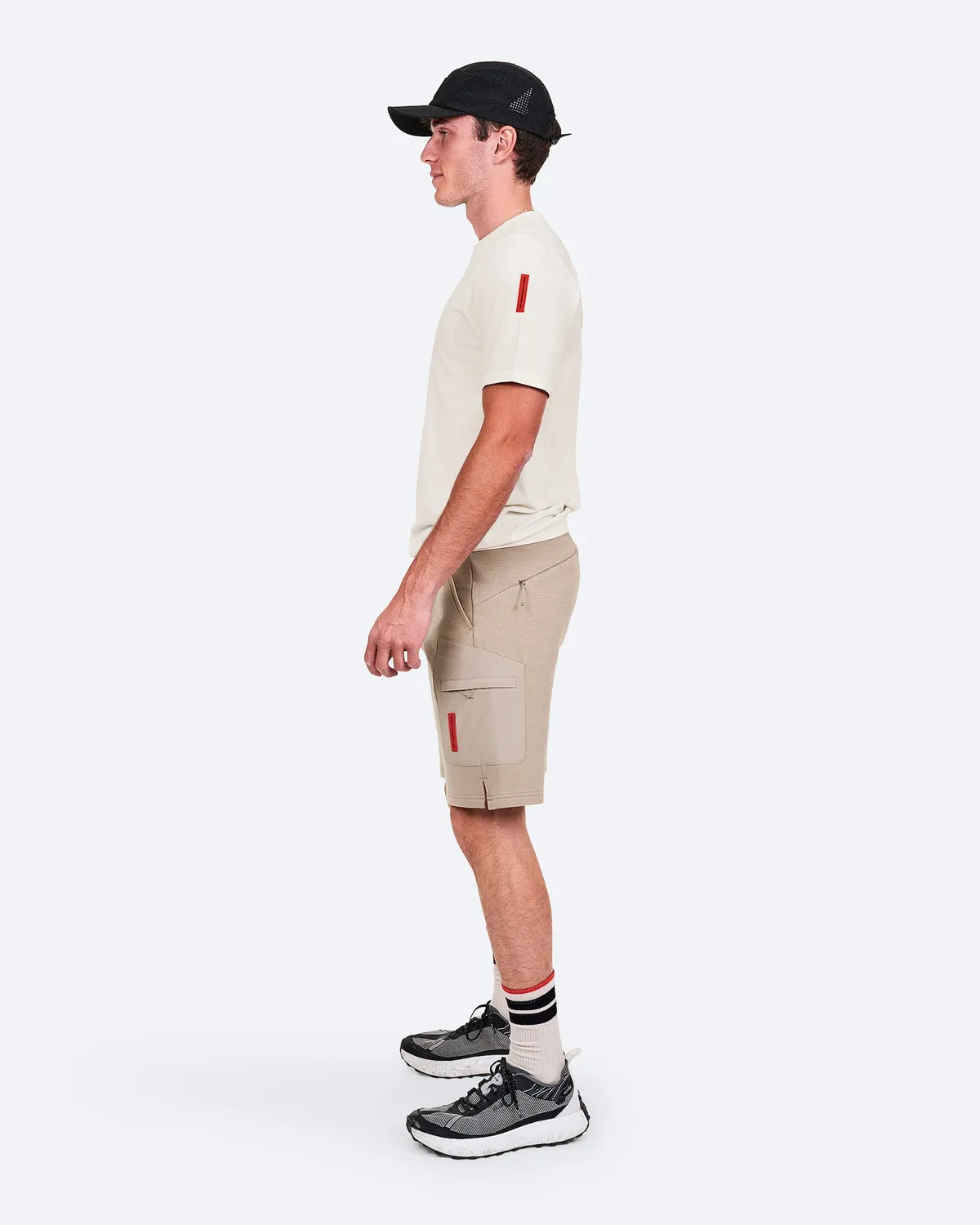 The Mountain Studio L-19 Cotton Tech Shorts shorts Brindle stretch