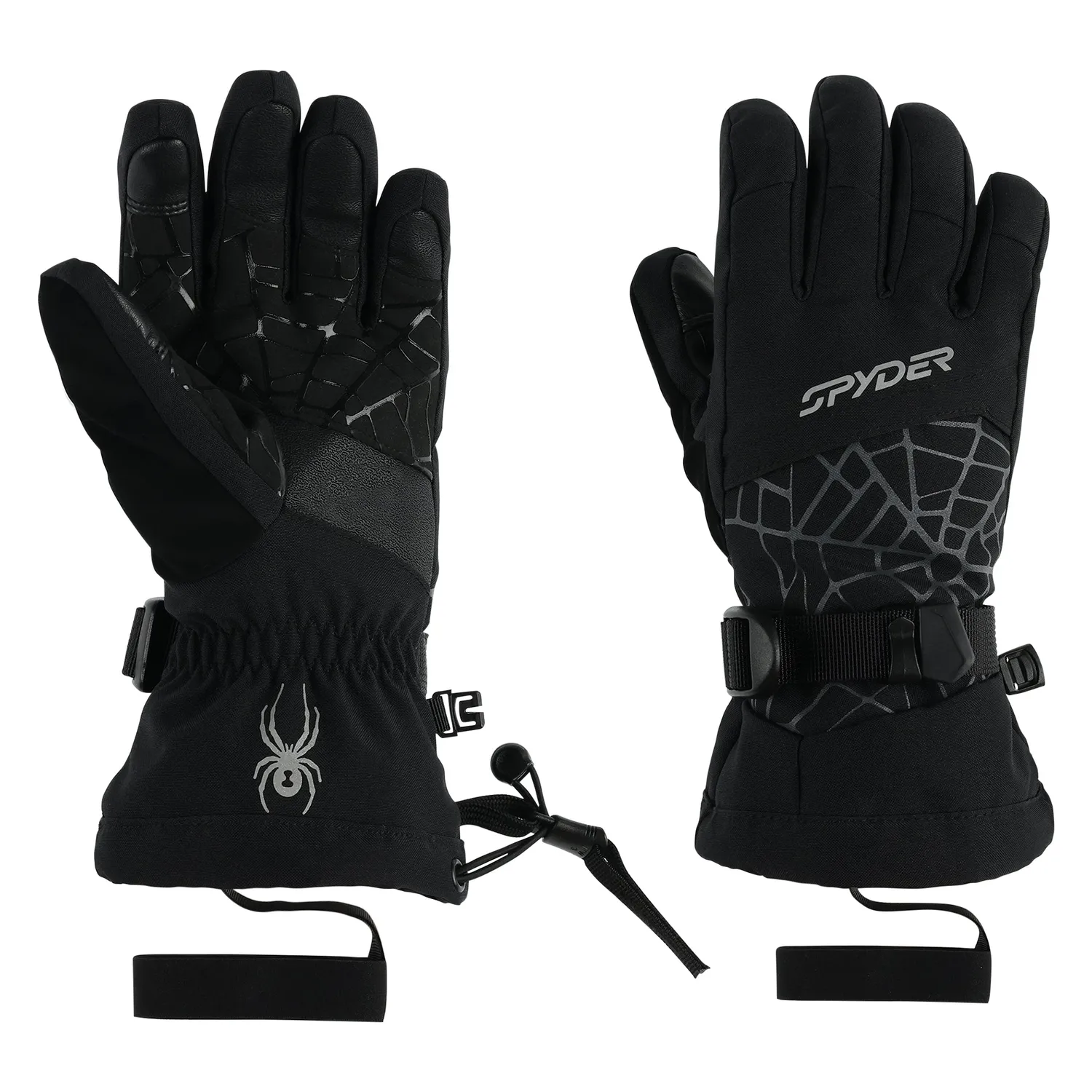 Spyder Overweb hansker barn Svart vindtette