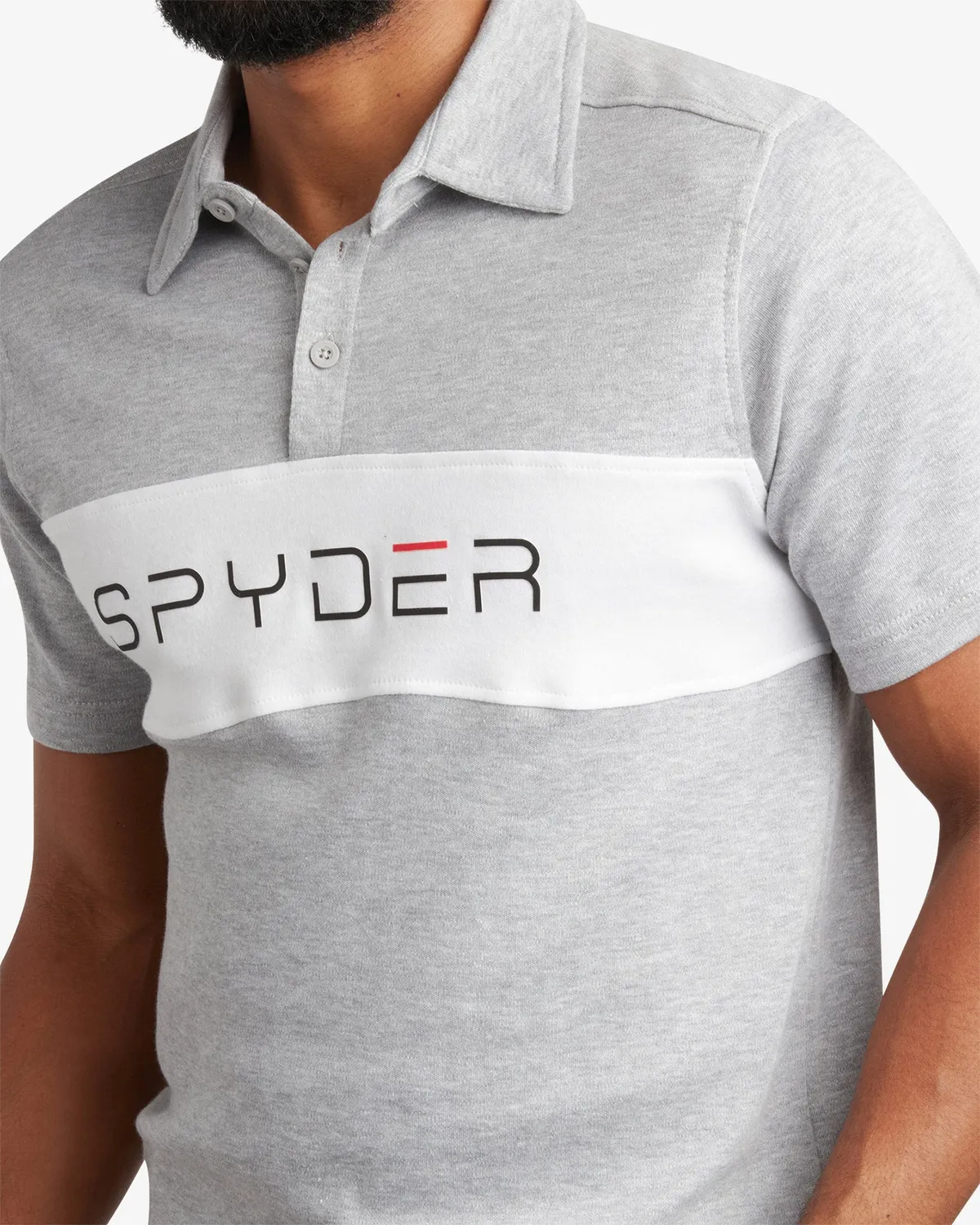 Spyder SMK097 poloskjorte grå bomullsblanding