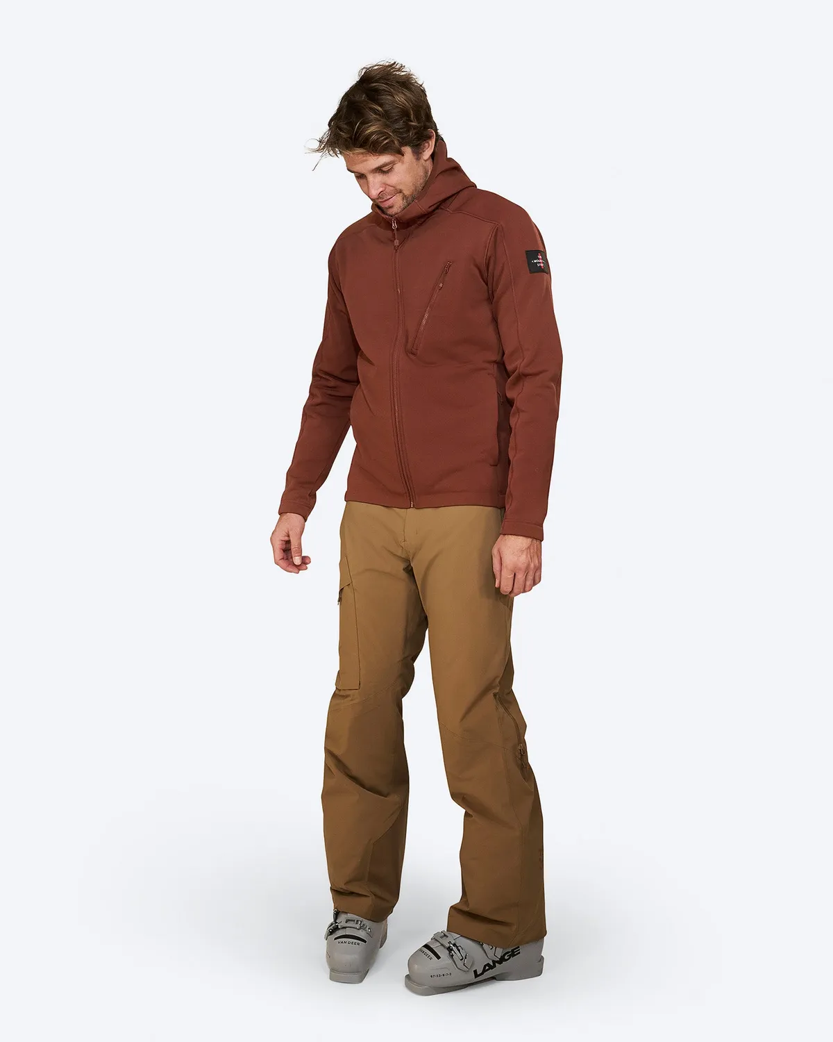 The Mountain Studio M-7 fleecejakke Smoked Paprika stretch