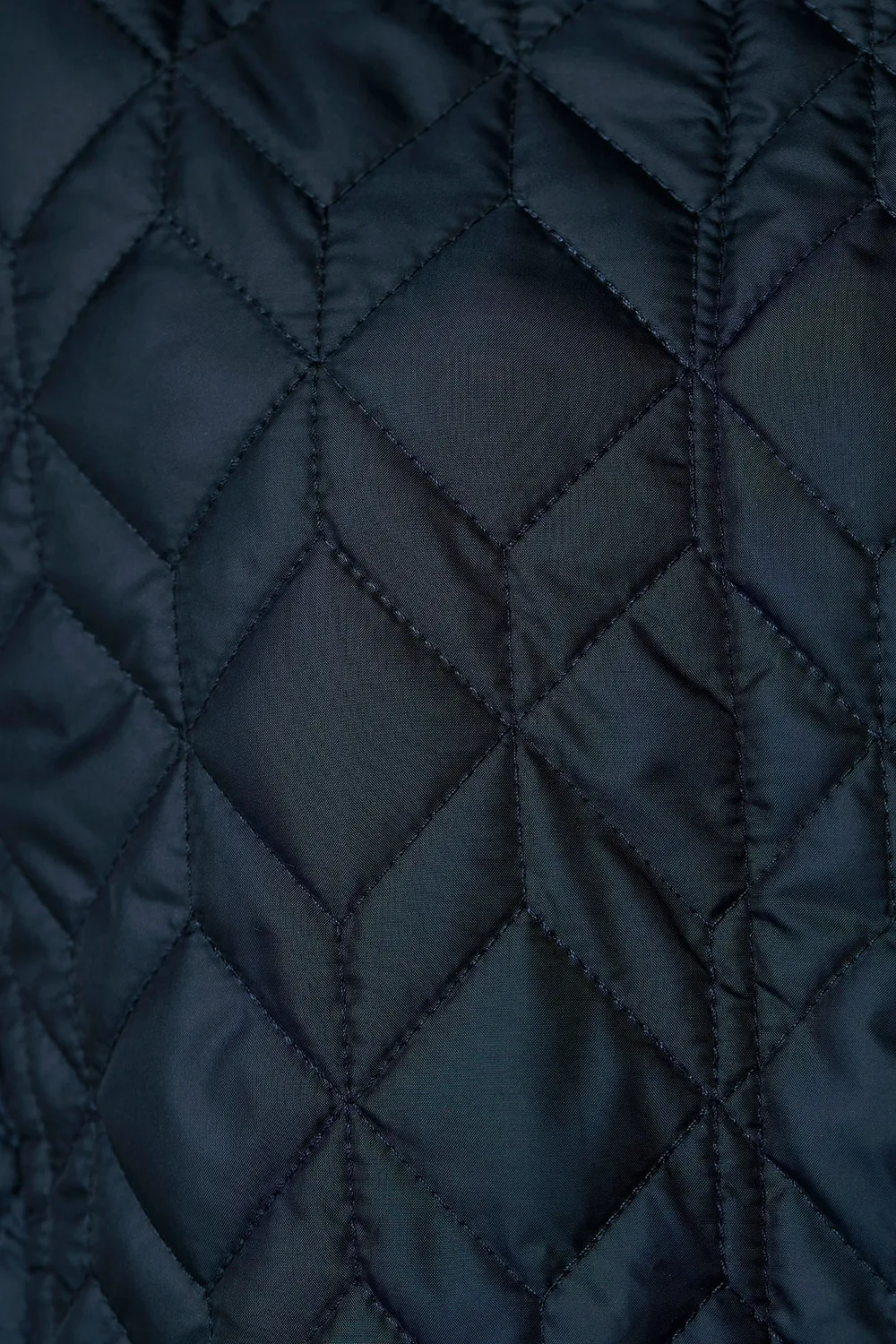 Danwear Bella overgangsjakke navy quiltet vegandun
