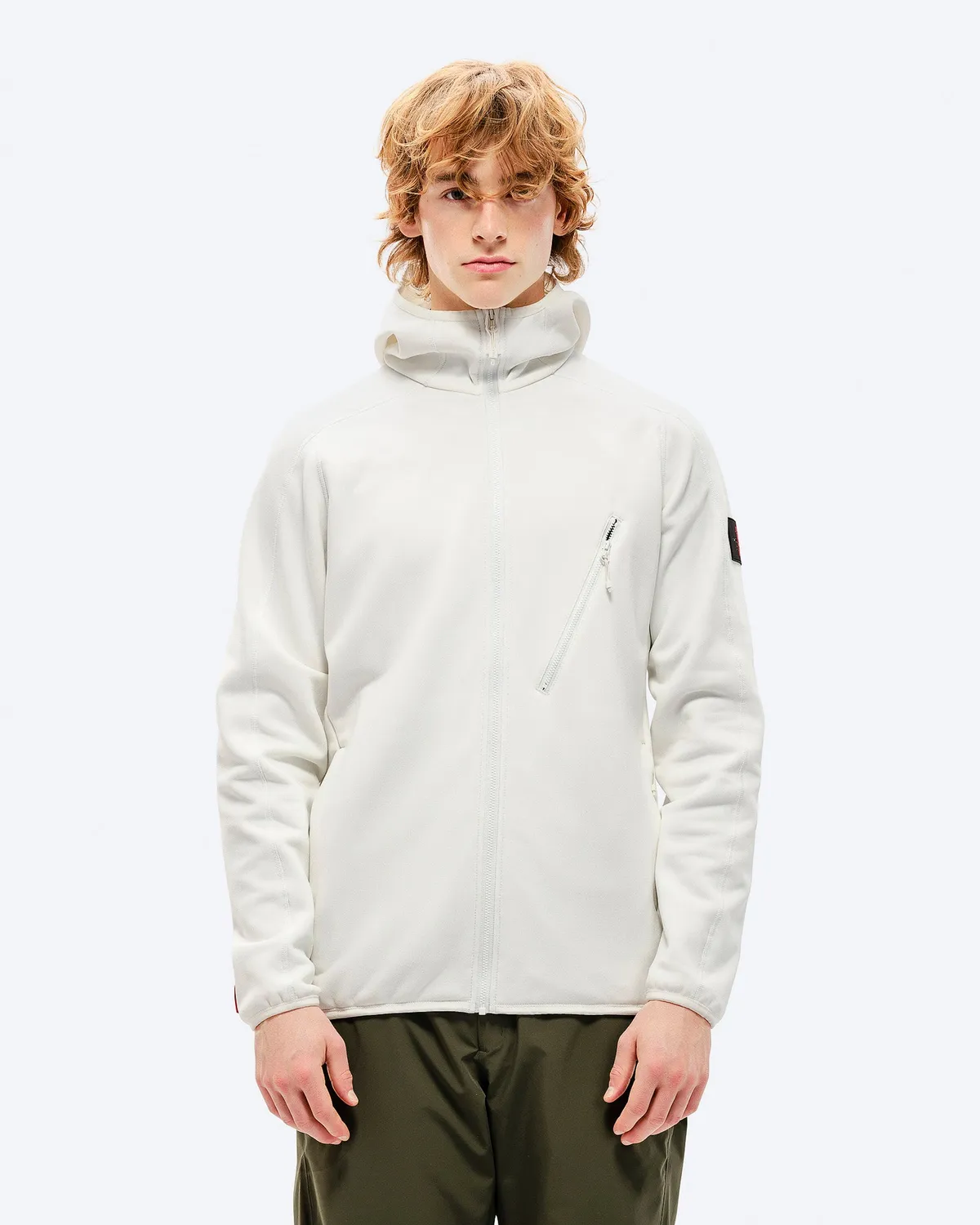 The Mountain Studio M-7 Tech Fleece hettejakke white alyssum