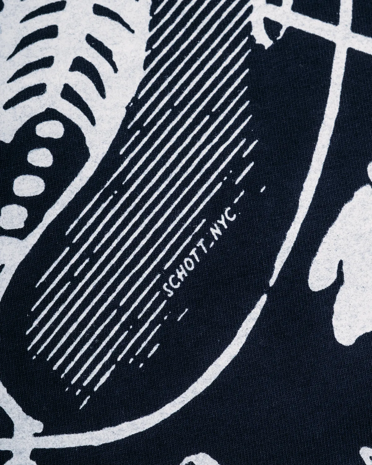 Schott NYC THTDG t-skjorte Navy grafikk