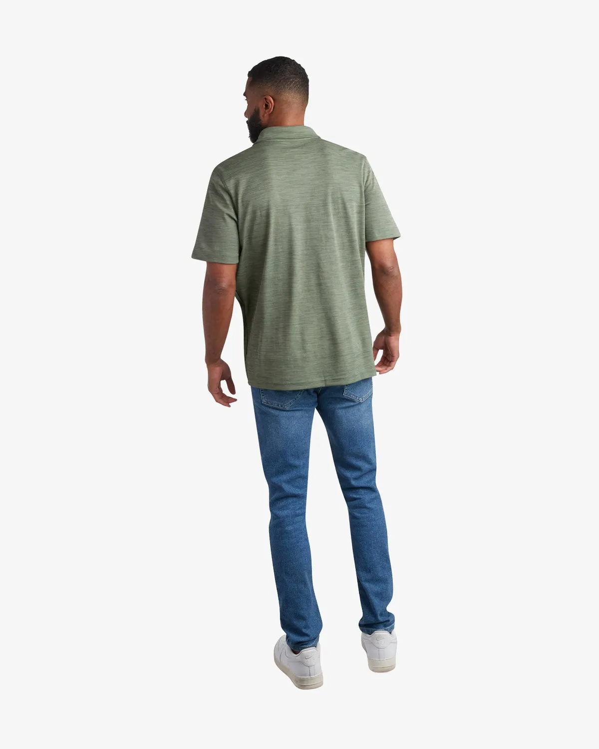 Spyder Short Sleeve Tech Polo piké Spruce Green UPF 30+