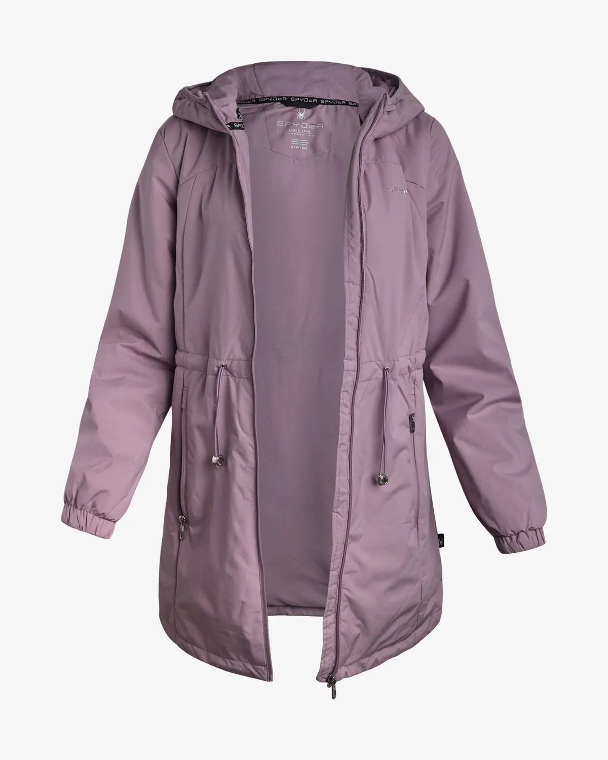 Spyder Lite lang jakke dame Dusty Grape lett