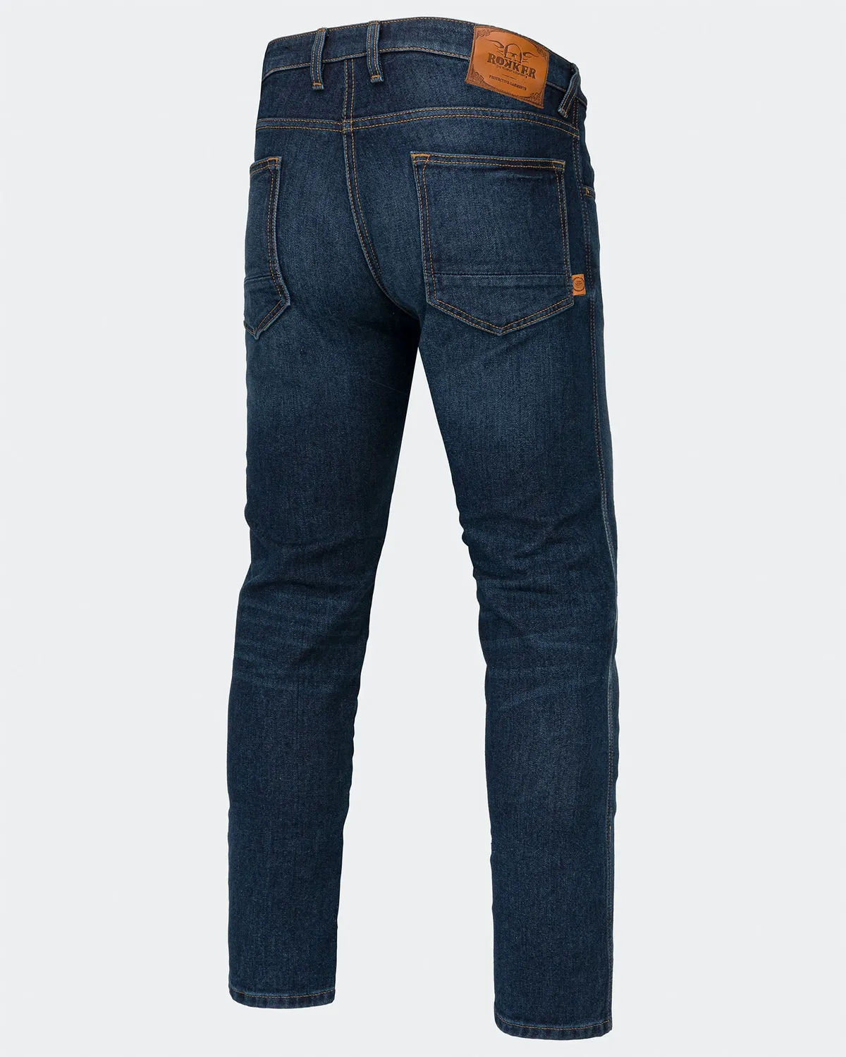 Rokker Rokkertech Tapered Slim motorsykkeljeans mørkeblå AA