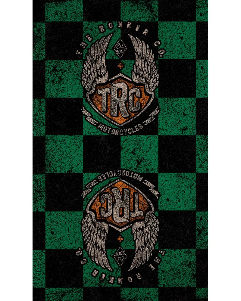 Rokker Tube Check Wings Green halsvarmer grønn