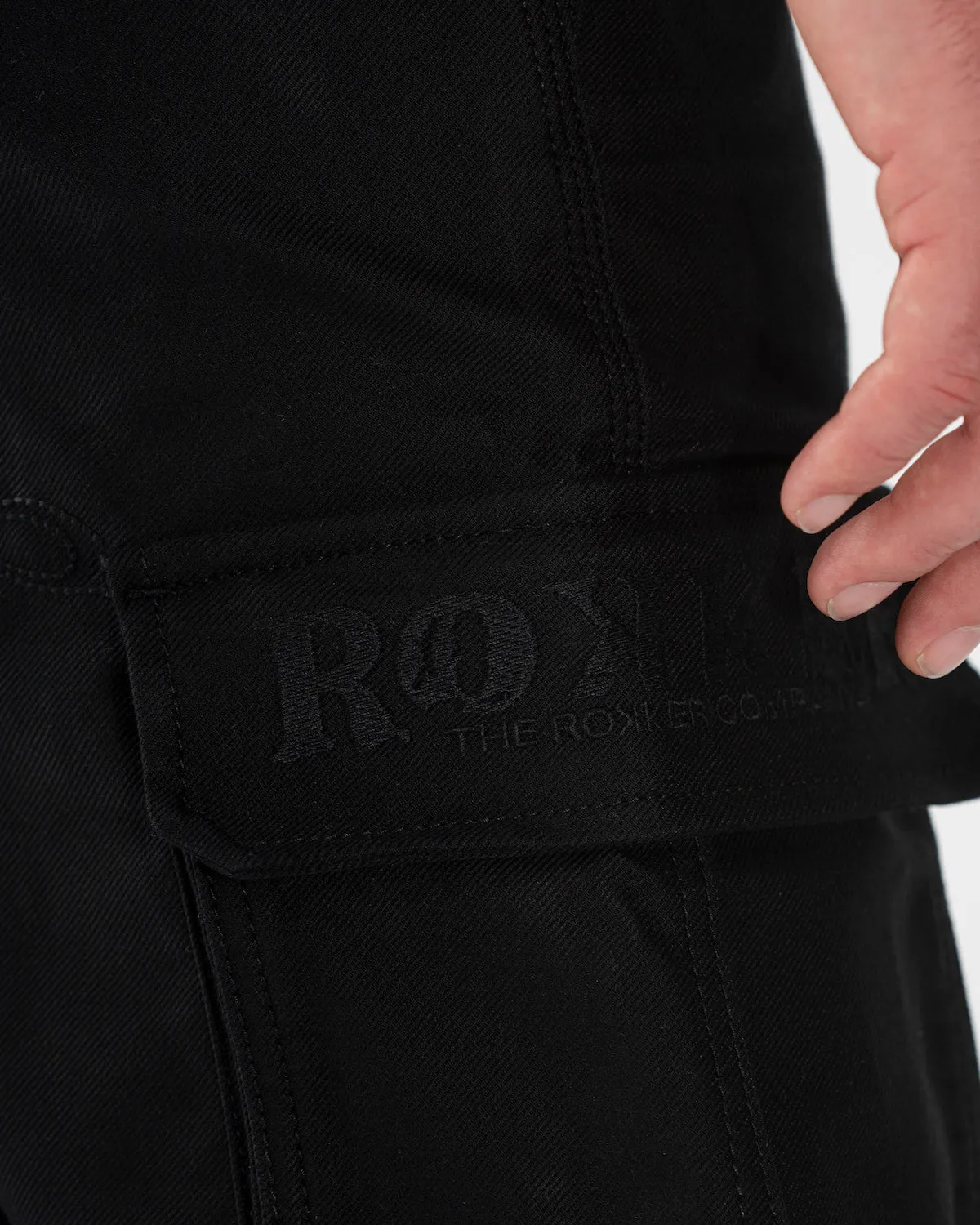 Rokker Black Jack II motorsykkeljeans grå stretch