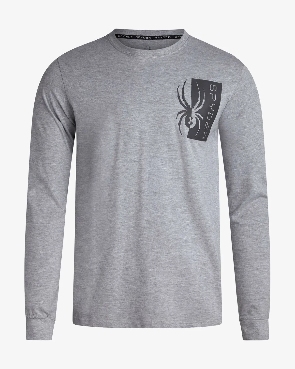 Spyder Split Logo langermet trøye herre Grå bomull