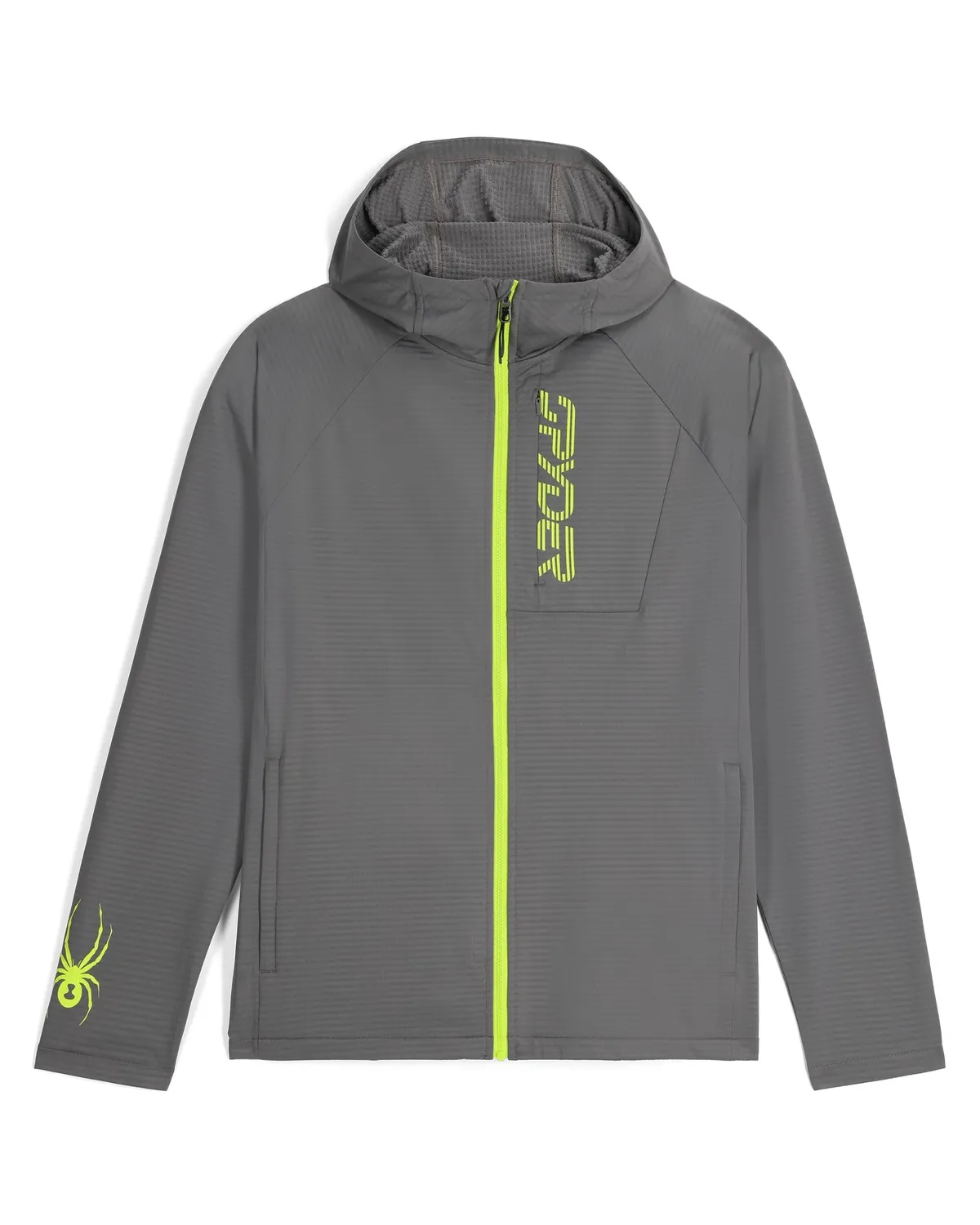 Spyder GridWeb fleece-hoodie svart lett isolasjon
