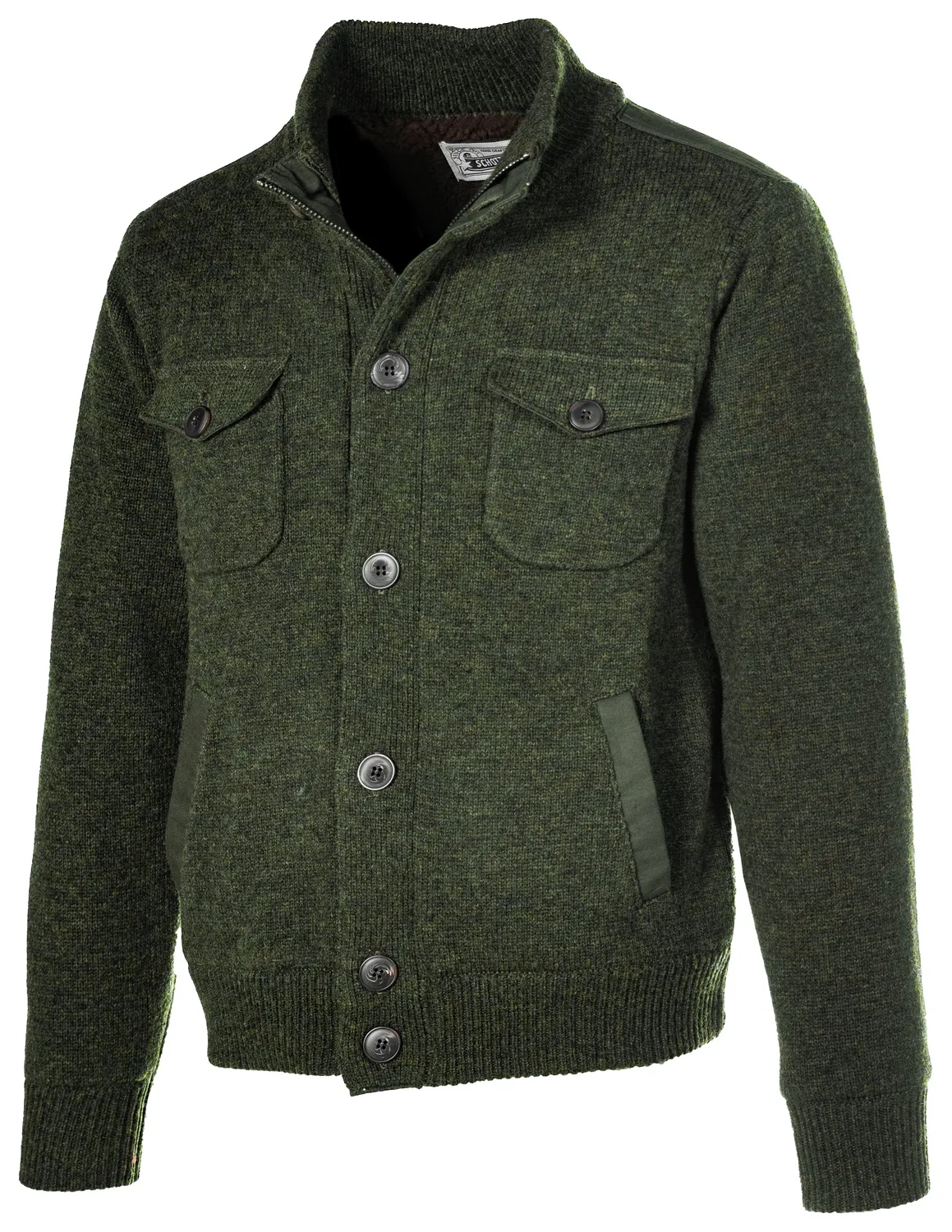 Schott NYC F2144 ulljakke svart tung ullblanding