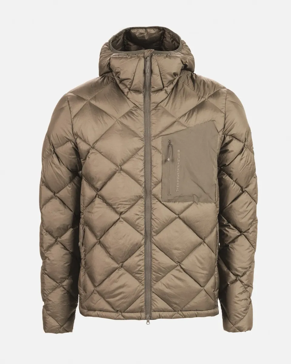 The Mountain Studio D-7 UL dunjakke Brindle med hette