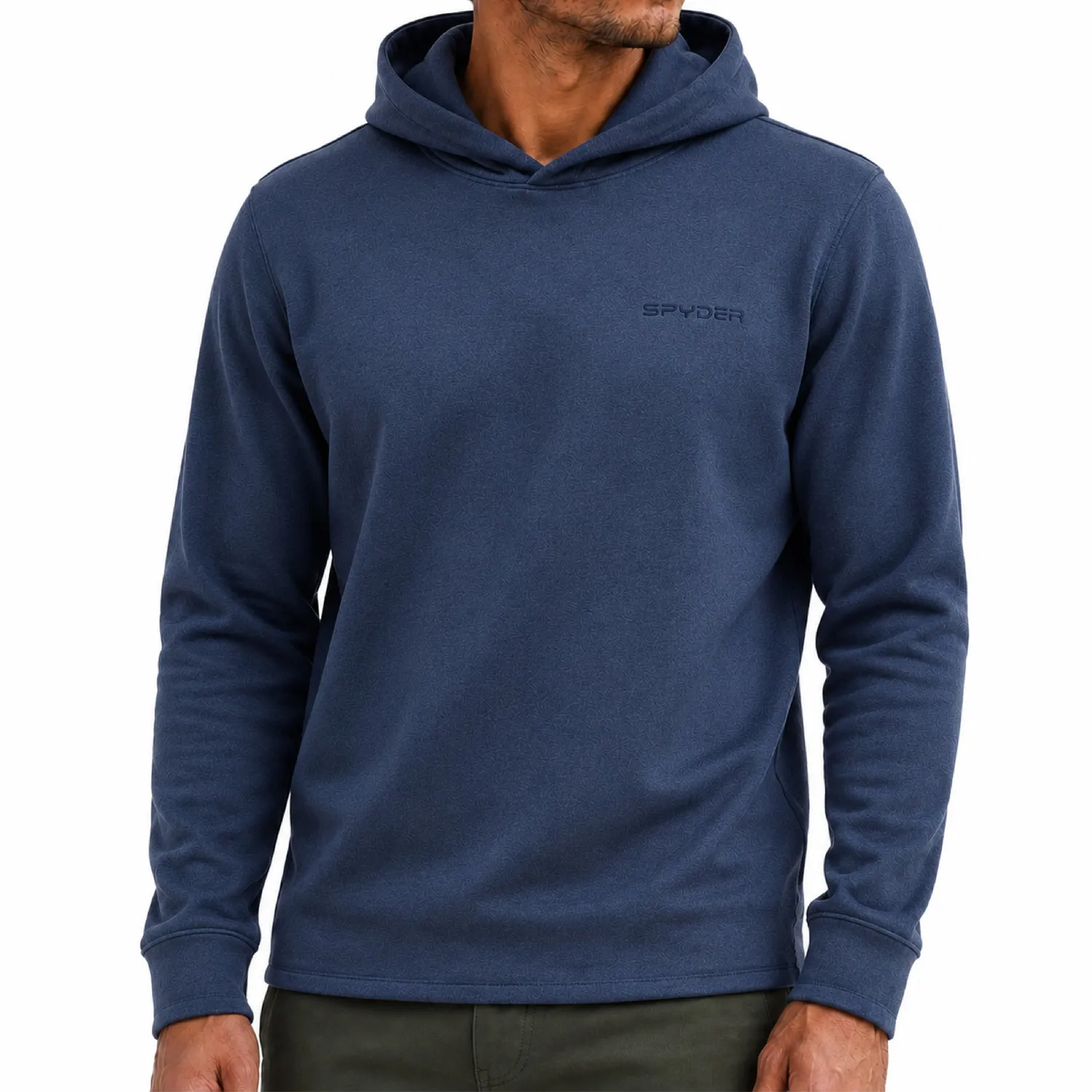 Spyder Corduroy Fleece hoodie herre blå
