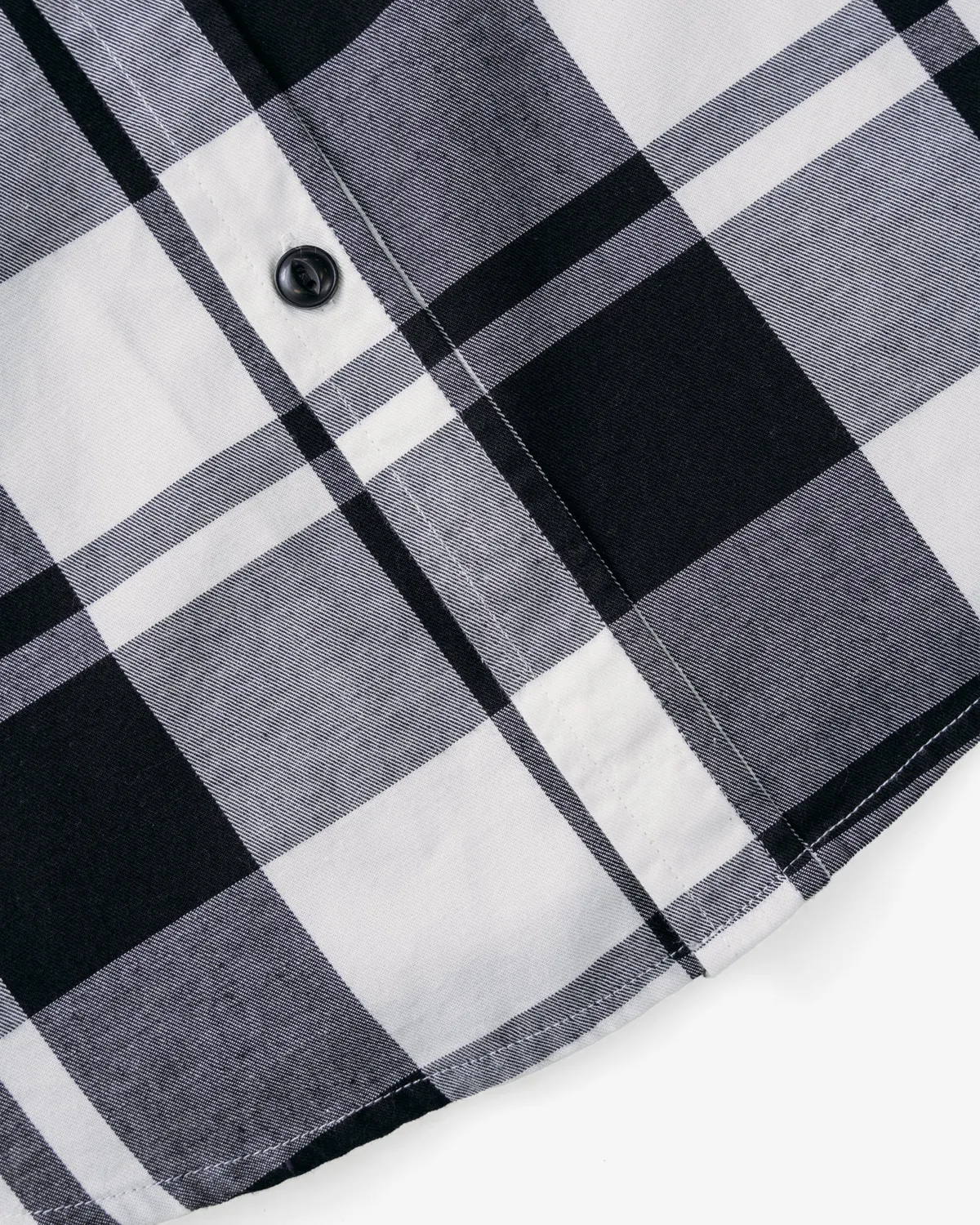 Schott NYC SPSH2 rutet skjorte svart flanell