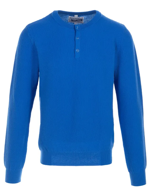 Schott NYC SW2204 henleygenser navy bomull