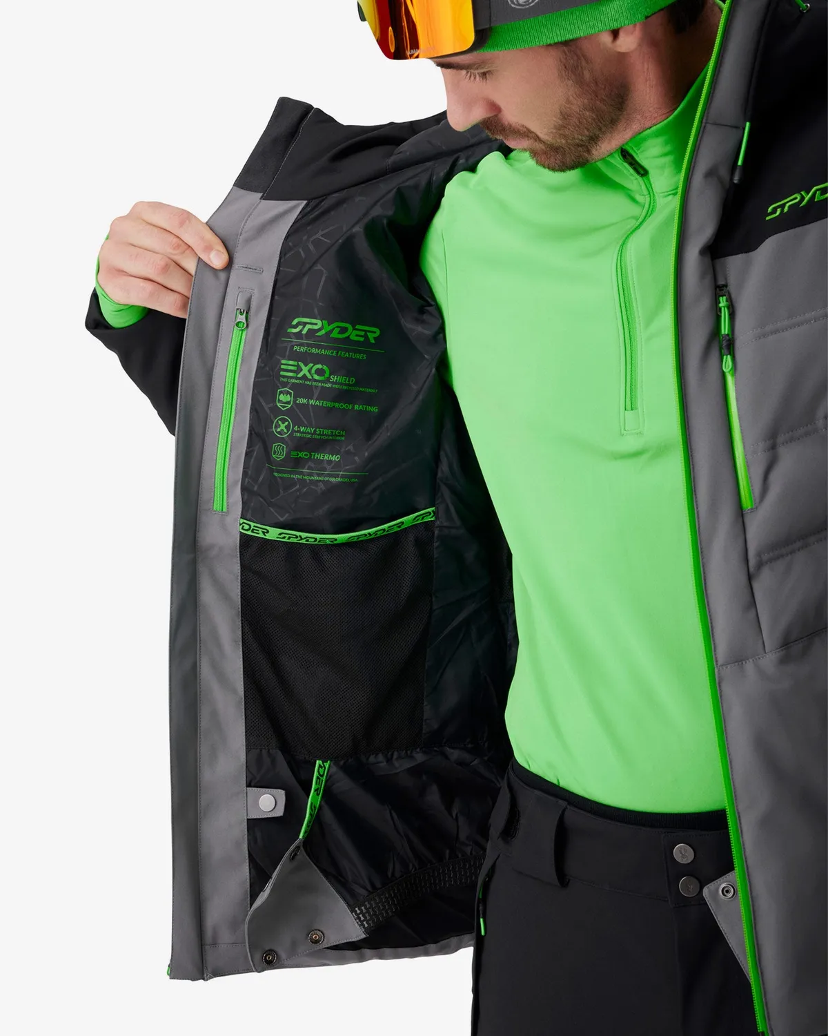 Spyder Scout syntetisk dunjakke herre storm vanntett
