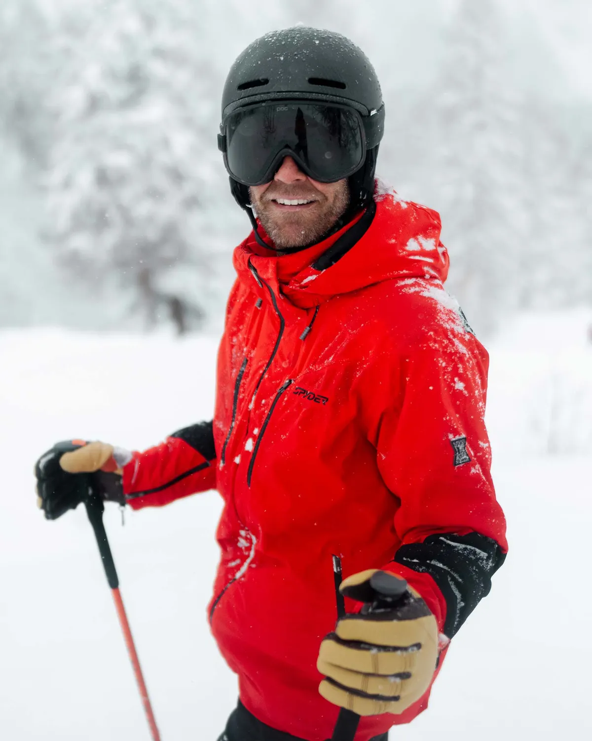 Spyder Alyeska jakke herre spyder red – 30K vanntett