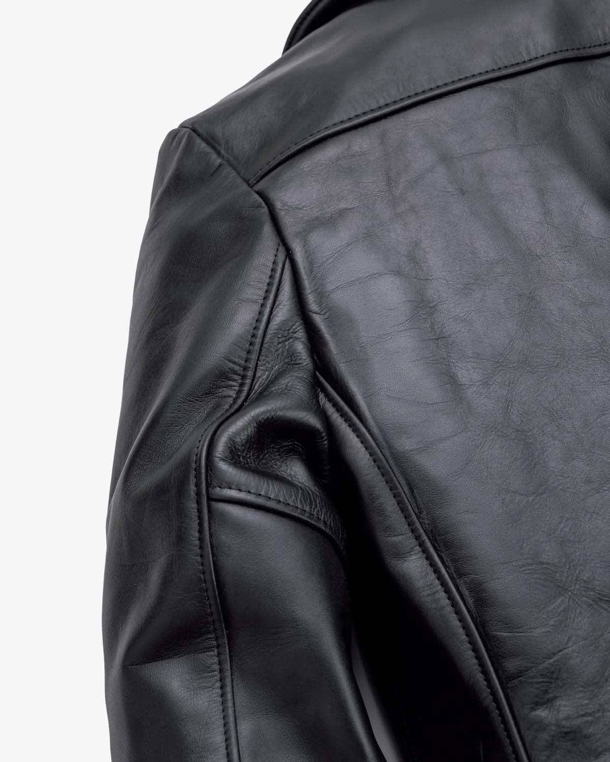 Schott NYC 140 skinnpeacoat svart naked leather