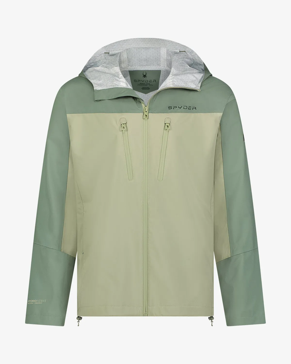 Spyder Overcast Rain regnjakke herre svart vanntett