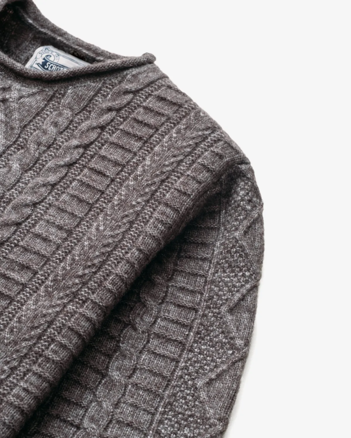 Schott NYC SW2542 genser charcoal M ullblanding