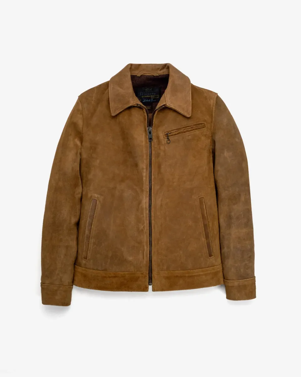 Schott NYC 370 skinnjakke brun semsket