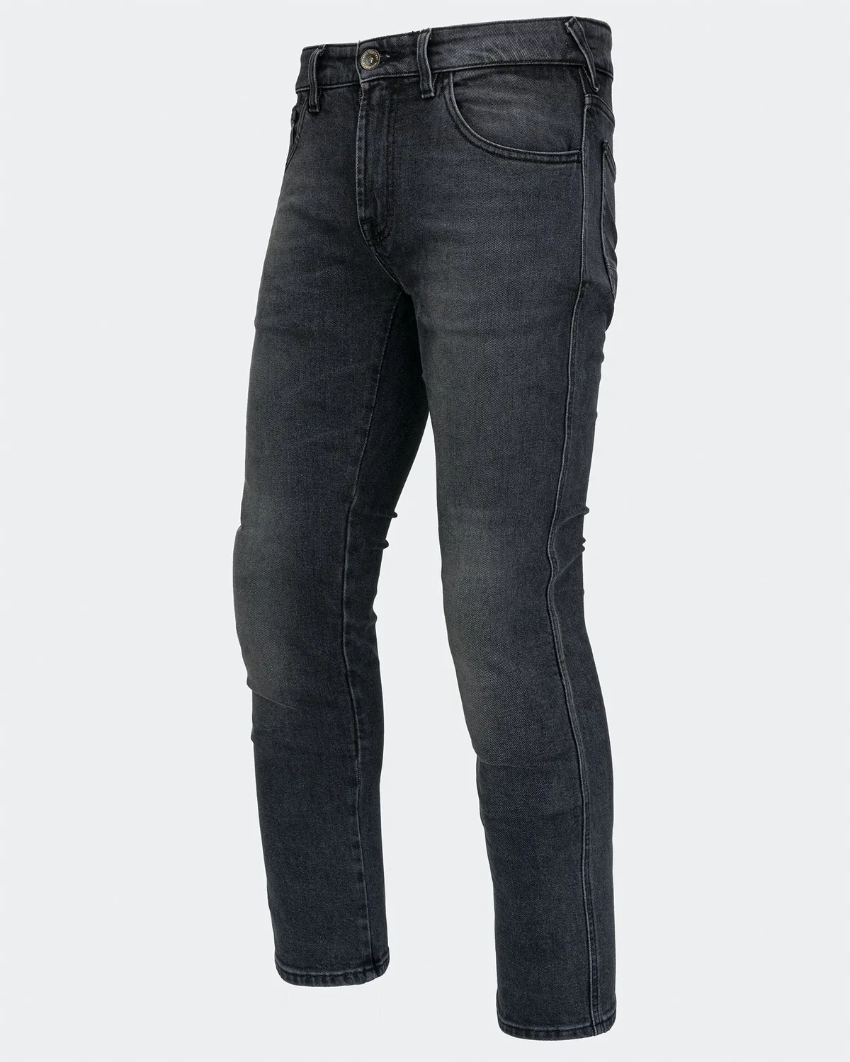Rokker Wheeler Grey motorsykkeljeans grå stretch