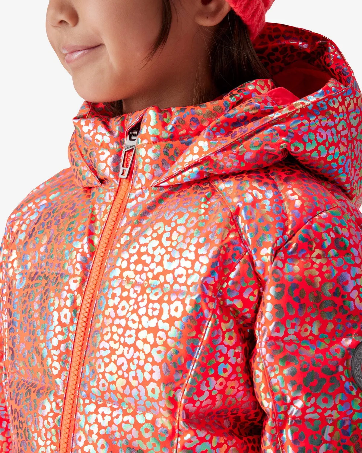Spyder Zadie skijakke jente leopard multi varm