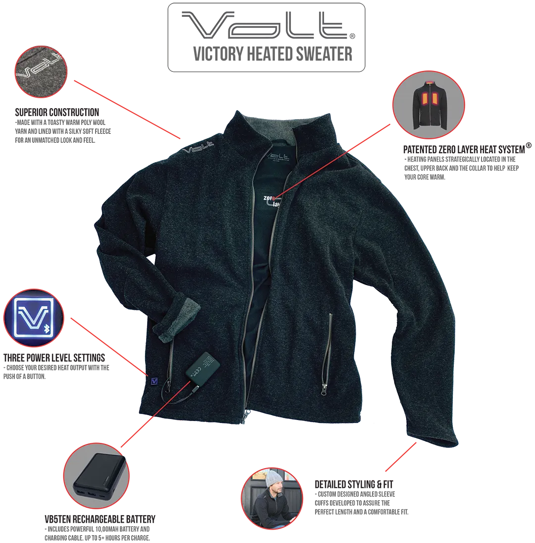 VoltHeat Victory 5V varmegenser herre Zero Layer svart