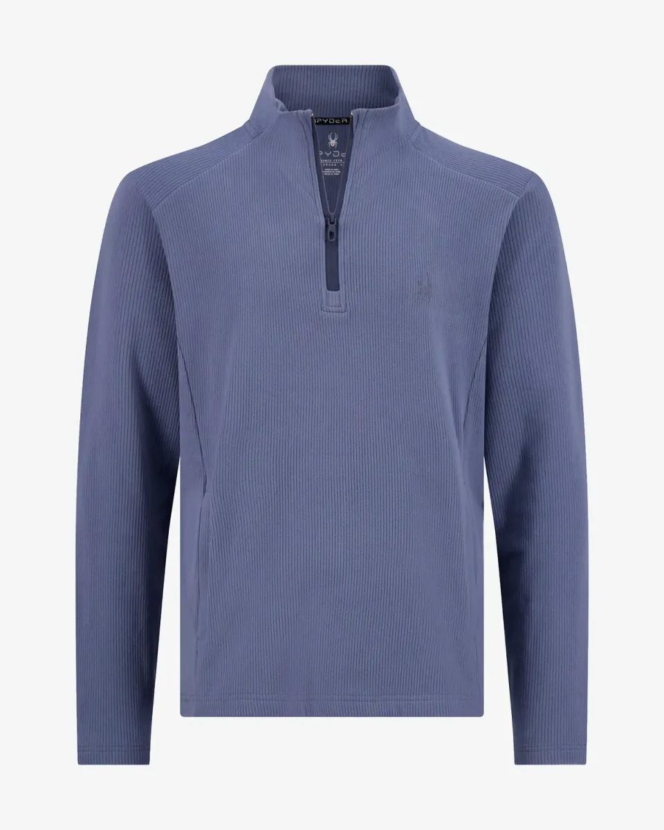 Spyder Corduroy Quarter Zip genser herre midnight blue