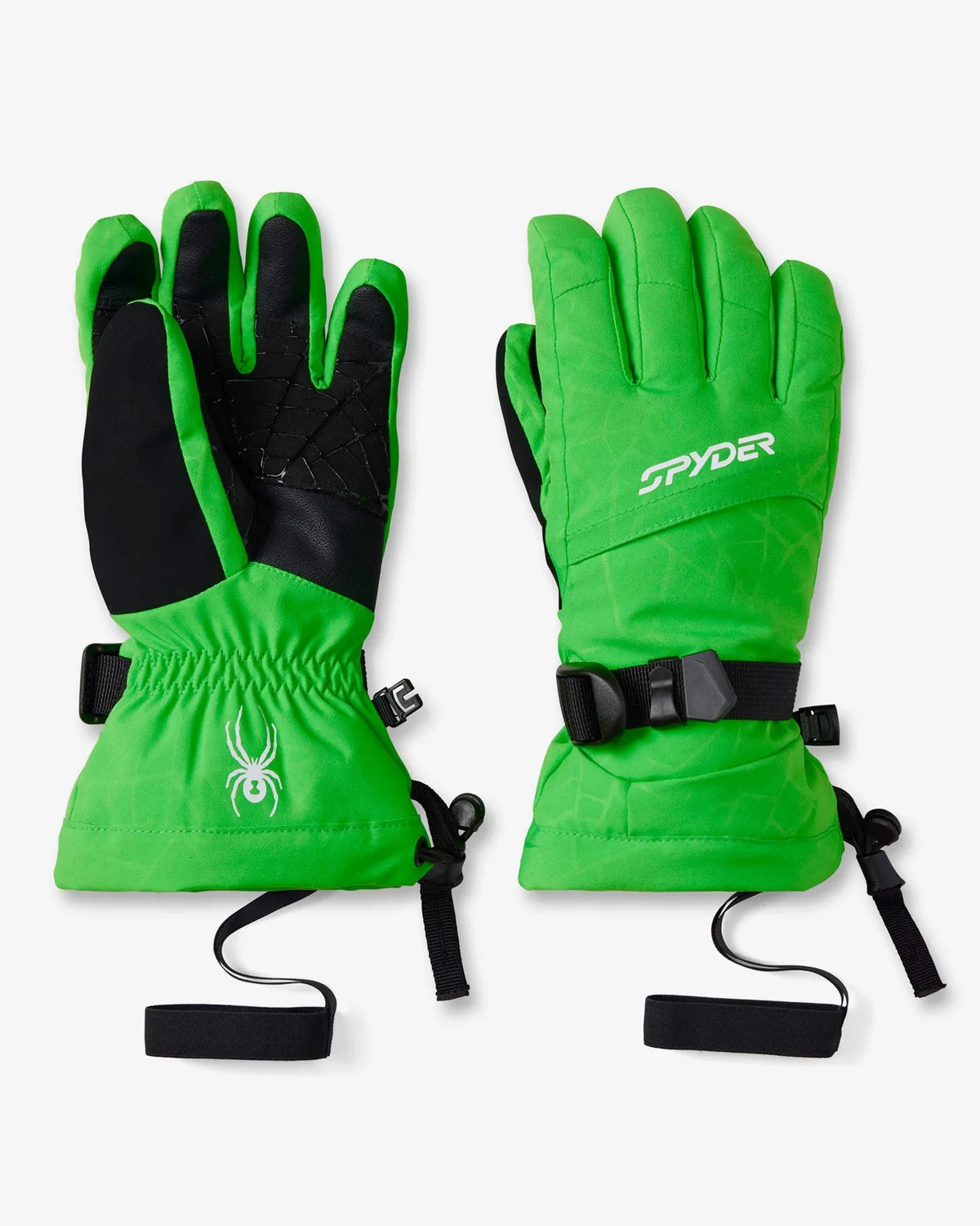 Spyder Overweb skihansker gutt Black vindtette