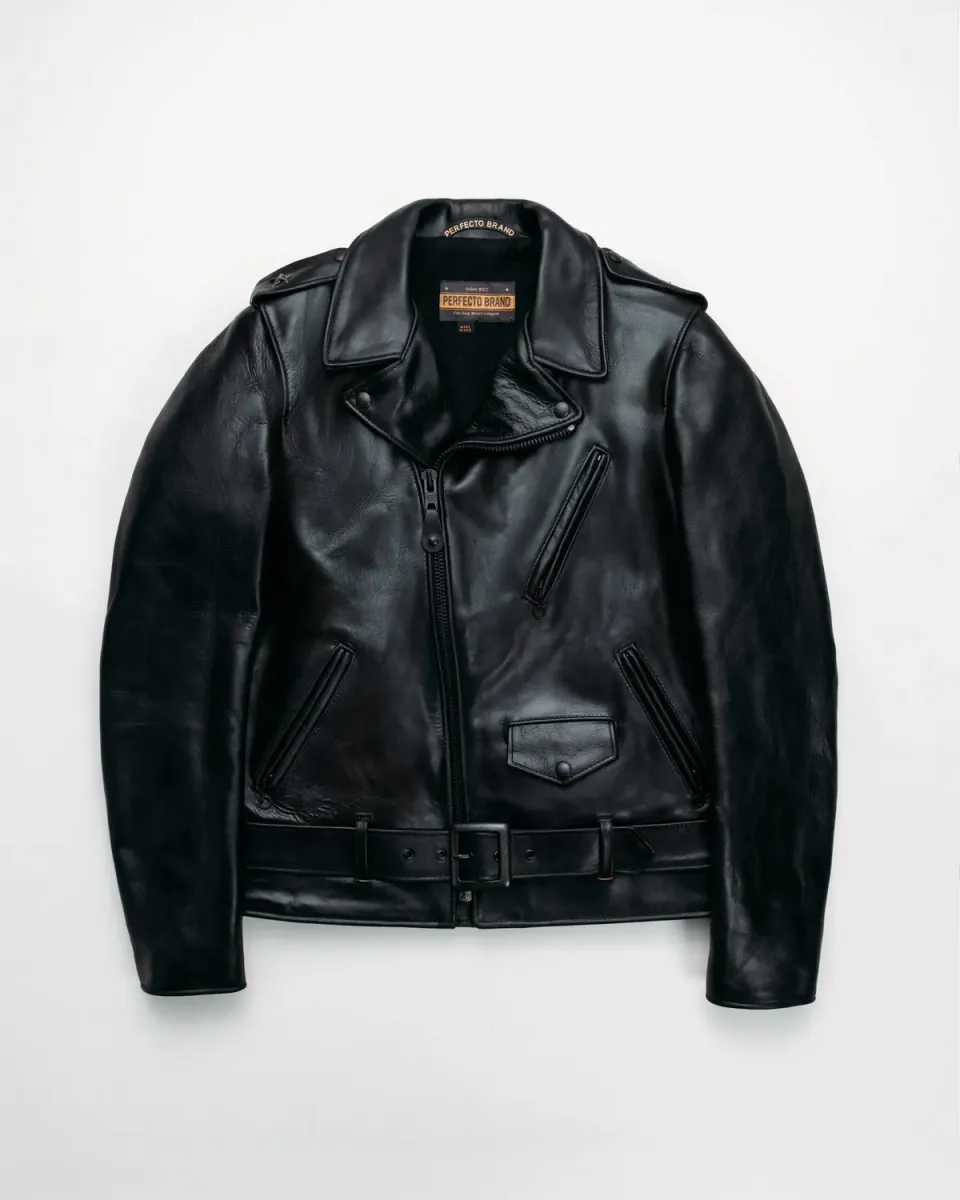 Schott NYC Perfecto P613S skinnjakke burgunder kraftig
