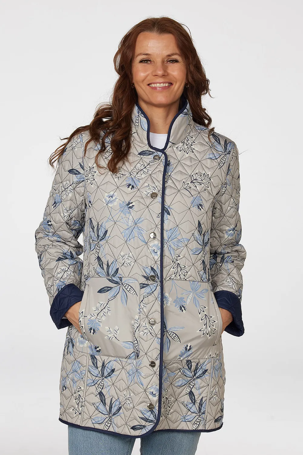 Danwear Windfield Gyda vendejakke Navy quiltet