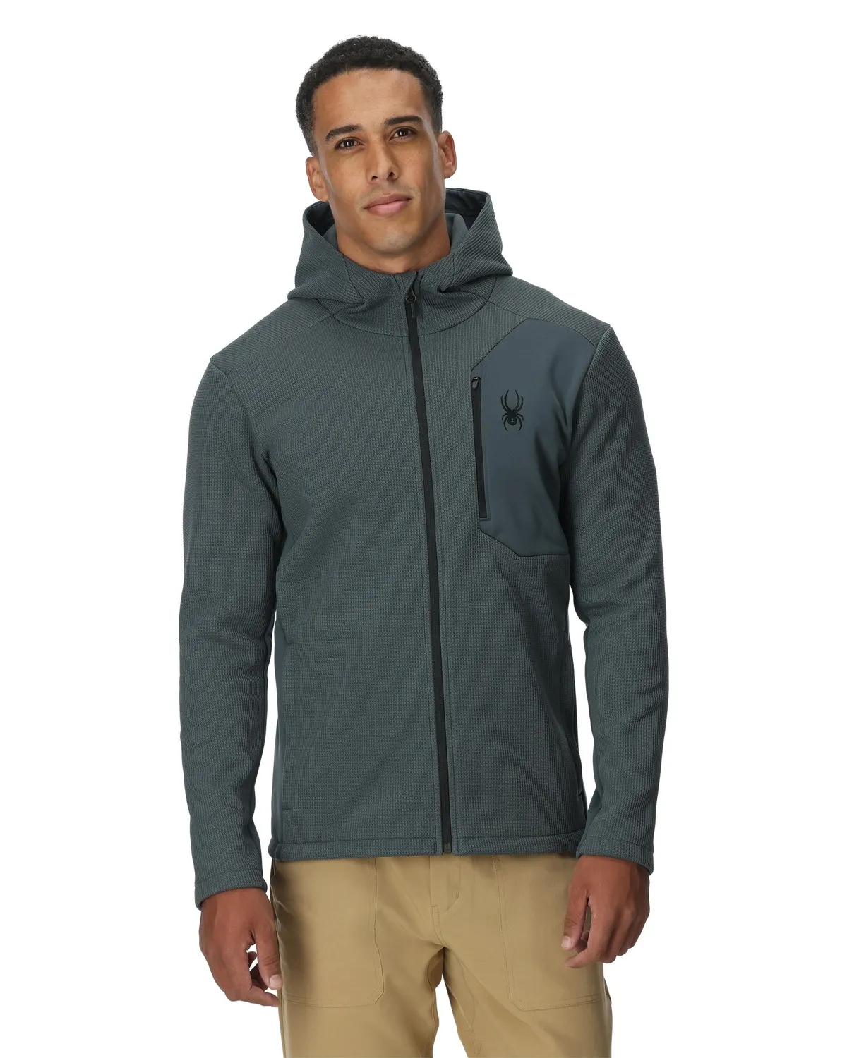 Spyder Bandit hettejakke fleece blå