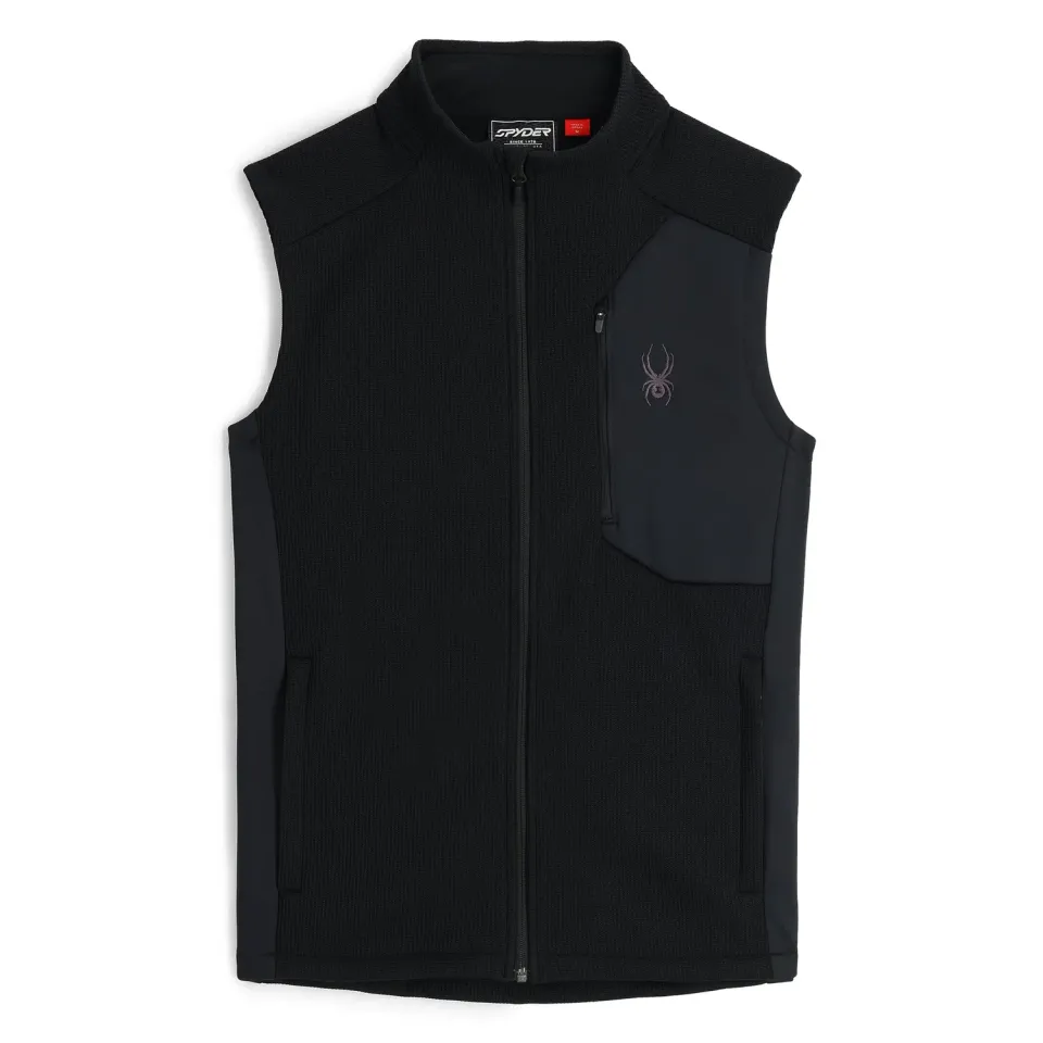 Spyder Bandit vest herre Black fleecefôret