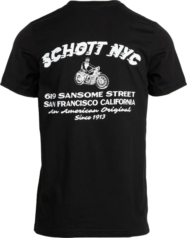 Schott NYC TSANF1 San Francisco t-skjorte svart bomull
