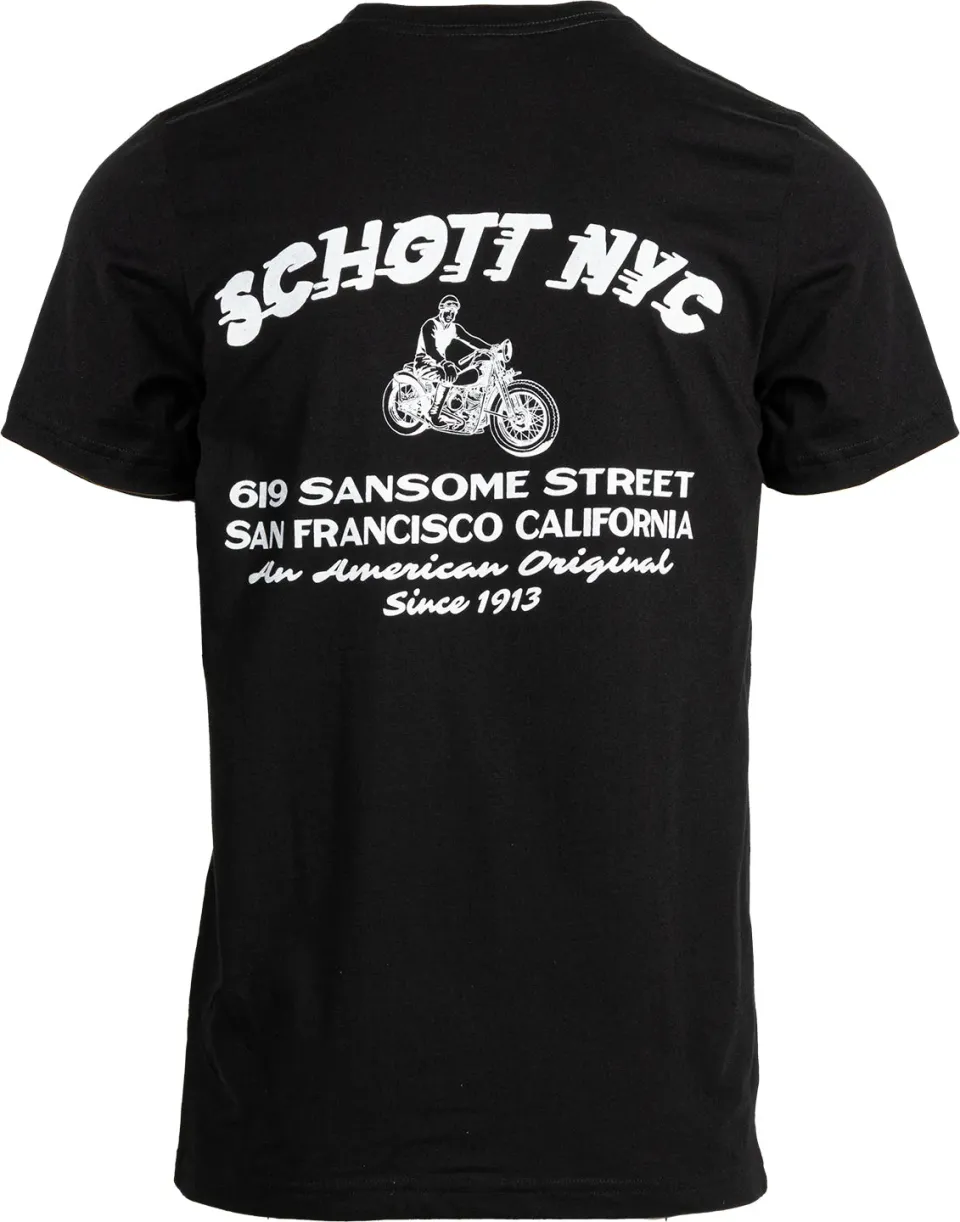 Schott NYC TSANF1 San Francisco t-skjorte svart bomull