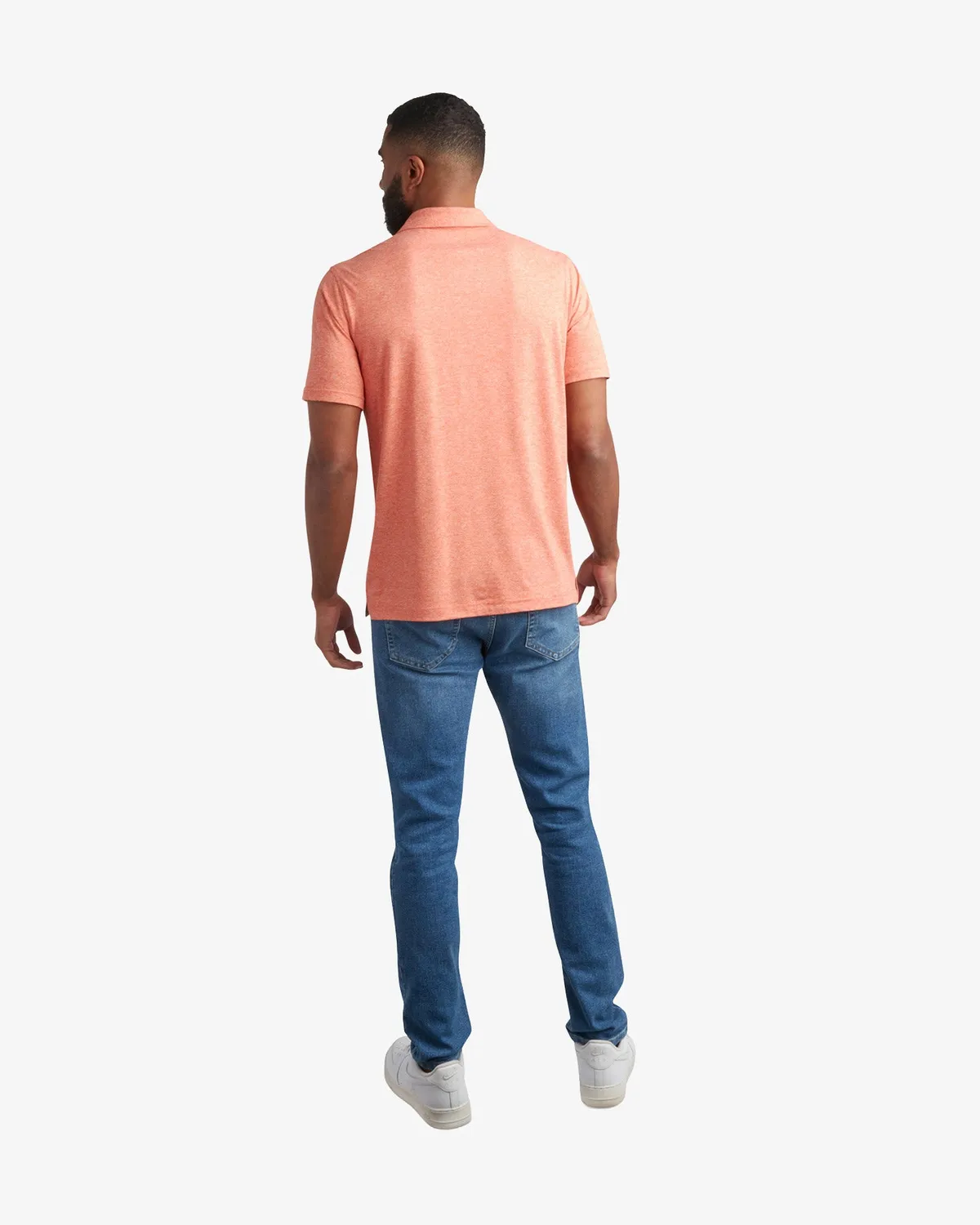 Spyder Jersey poloskjorte herre burnt orange stretch