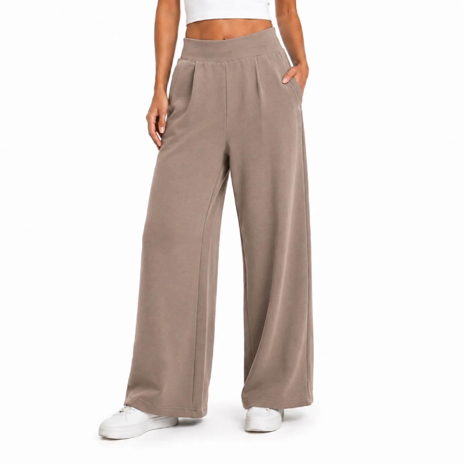 Spyder Corduroy Fleece Wide-Leg bukse dame svart myk