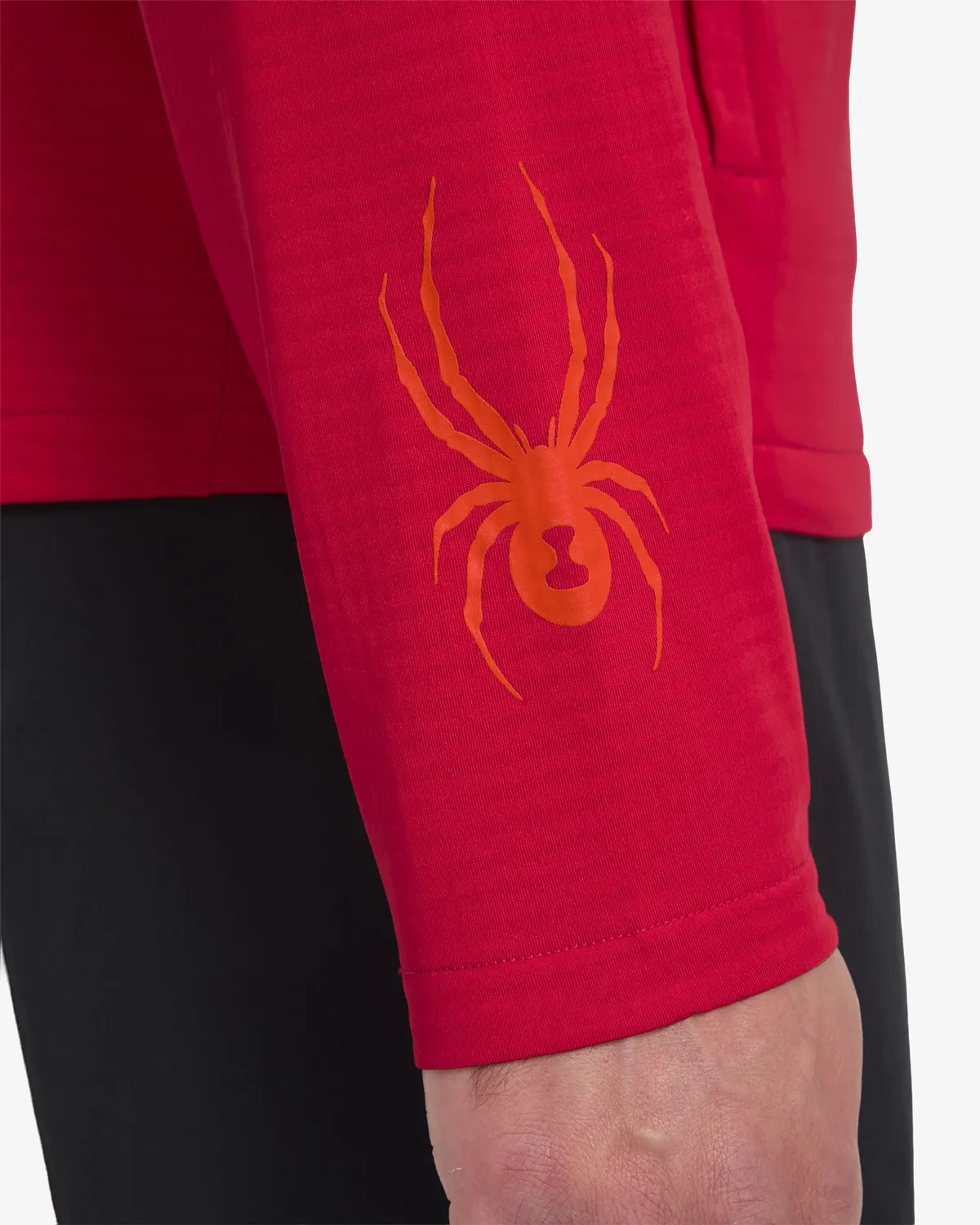 Spyder GridWeb fleecegenser rød pustende