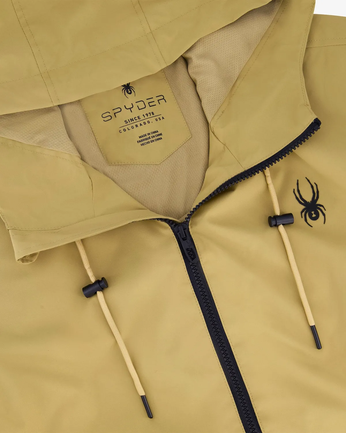 Spyder Gale vindjakke Khaki lett vindsperre