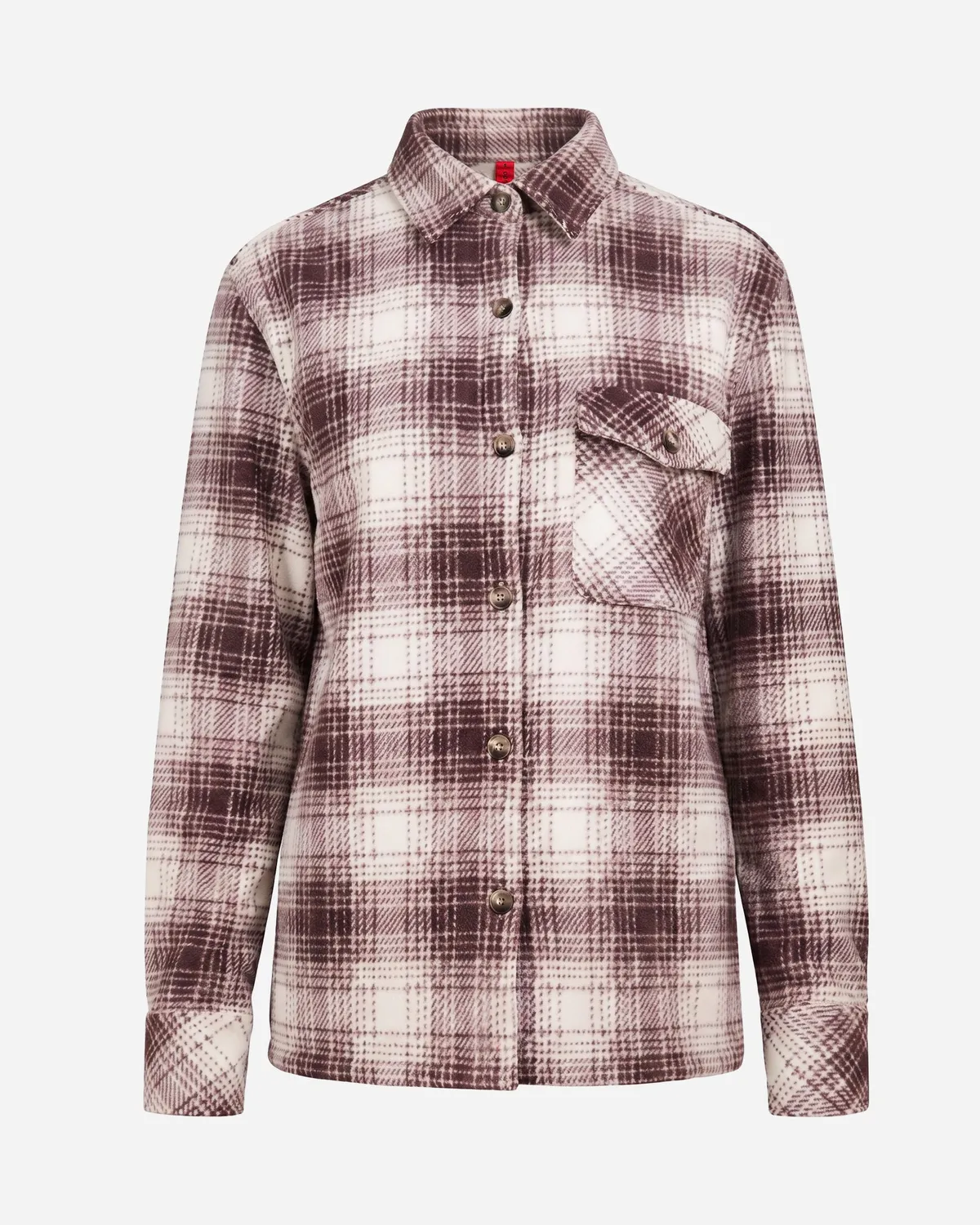 The Mountain Studio G-13 W fleece skjorte Fudge rutete