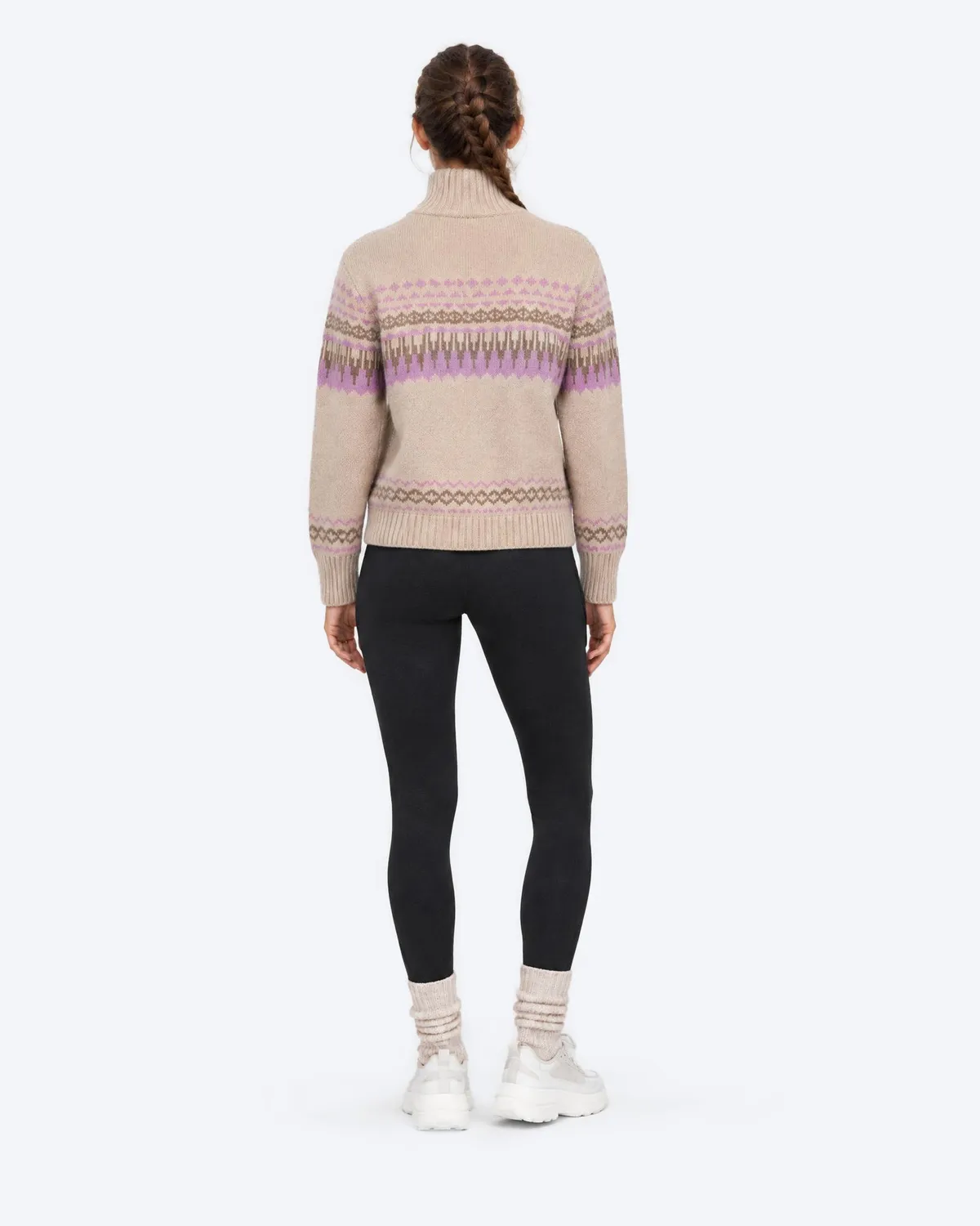 The Mountain Studio K-7 W ullgenser Lilac Snow lammeull