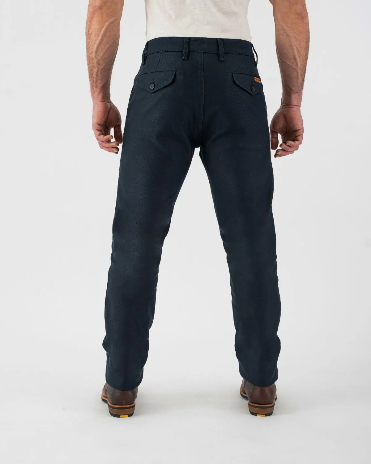 Rokker Chino Navy motorsykkelbukse blå W32 L32