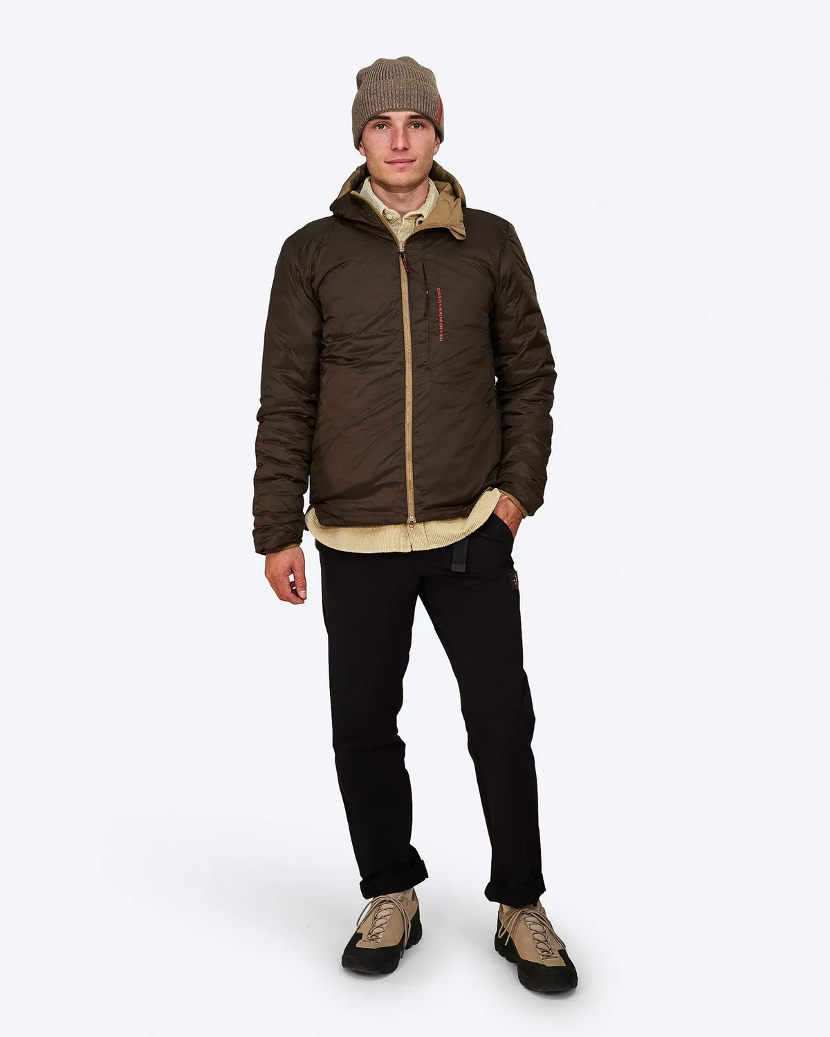 The Mountain Studio D-3 RL Reversible dunjakke brun Otter