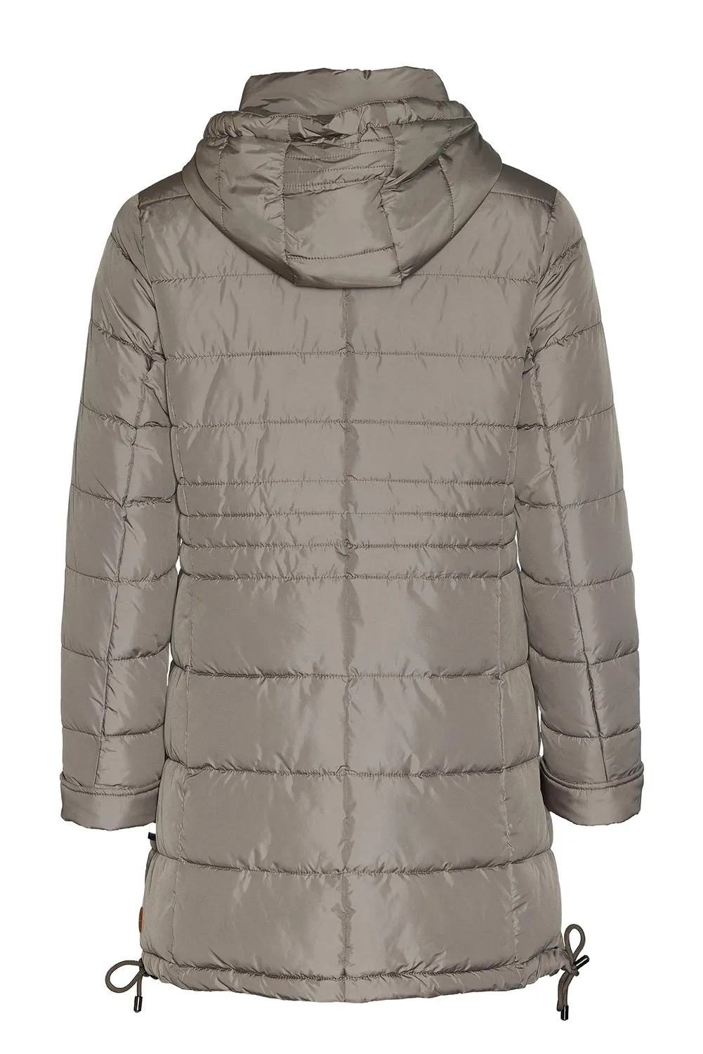 Windfield Haley vinterjakke taupe dame hette